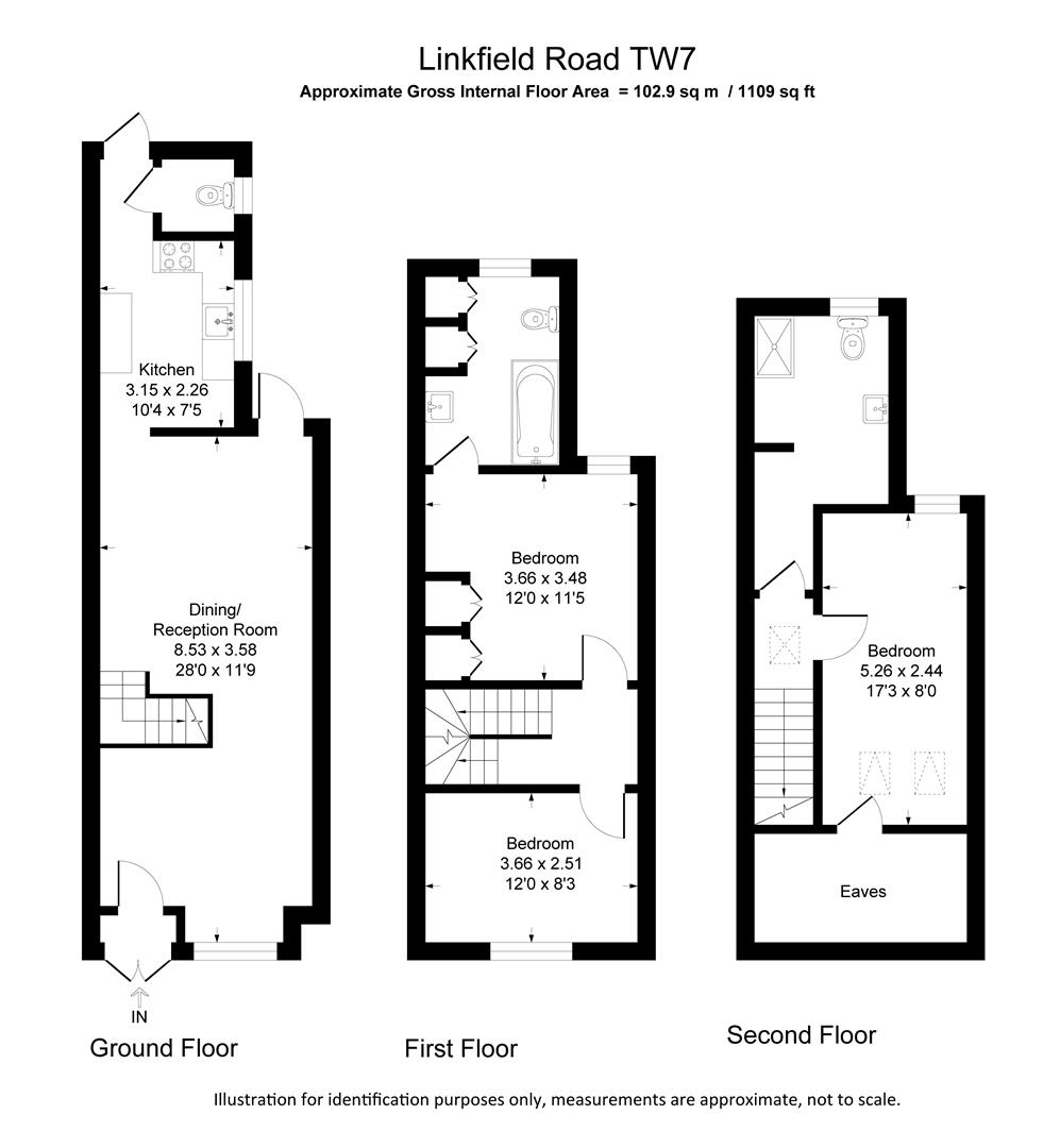 Linkfield Road, Isleworth TW7, 3 bedroom terraced house for sale