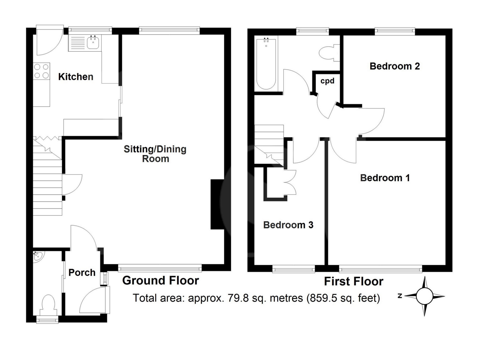 98, Barley Farm Road, Exeter floorplan