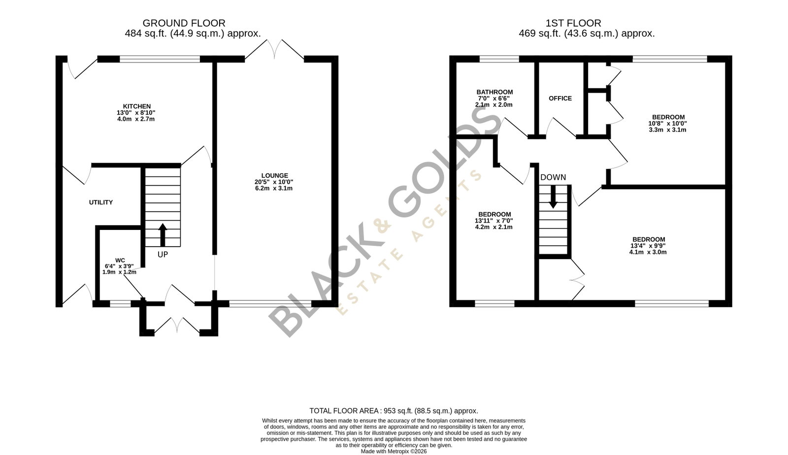 21, Oakwood Road, Birmingham floorplan