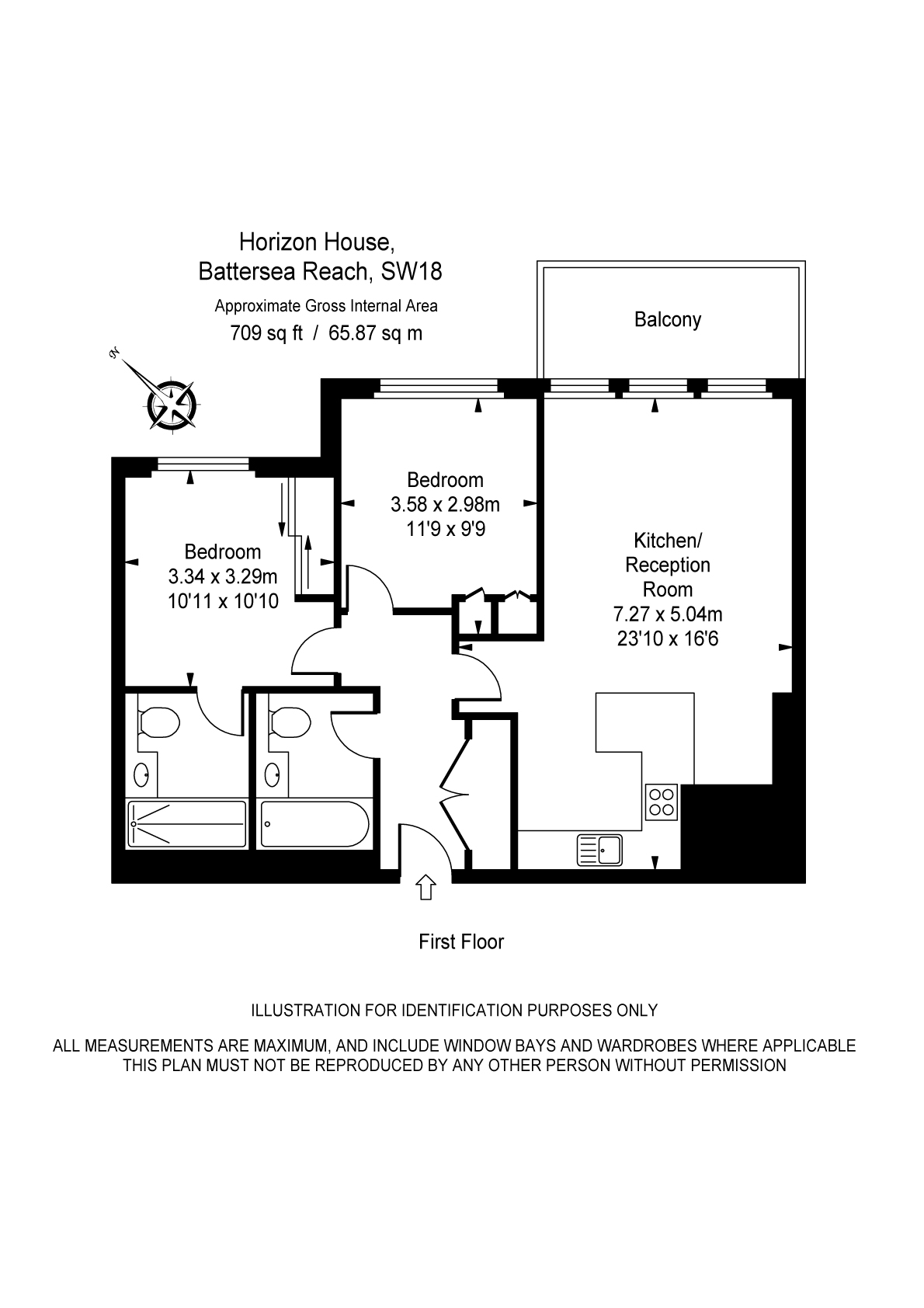 2 Bedrooms Flat for sale in Juniper Drive, London SW18