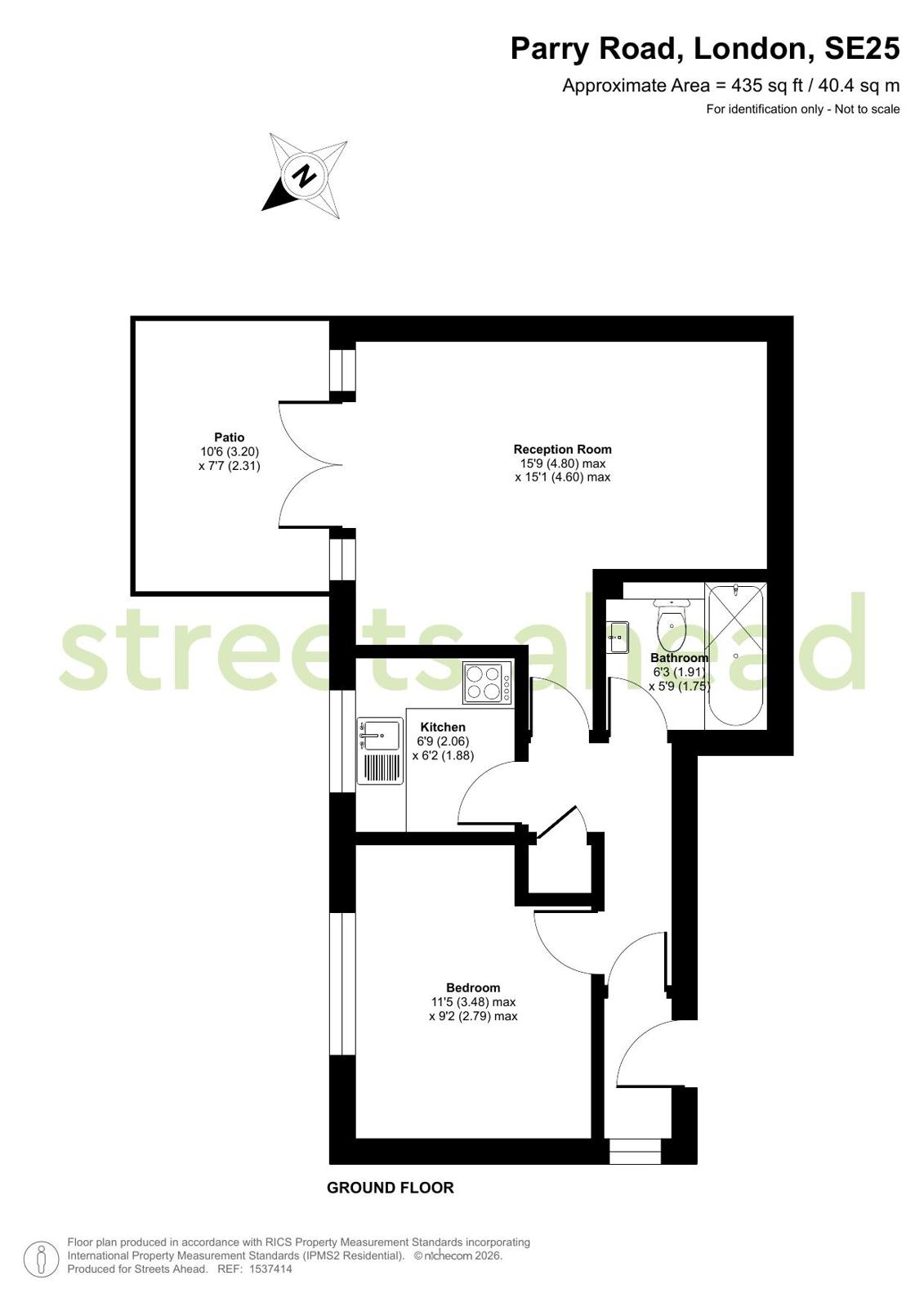 Parry Road, London floorplan
