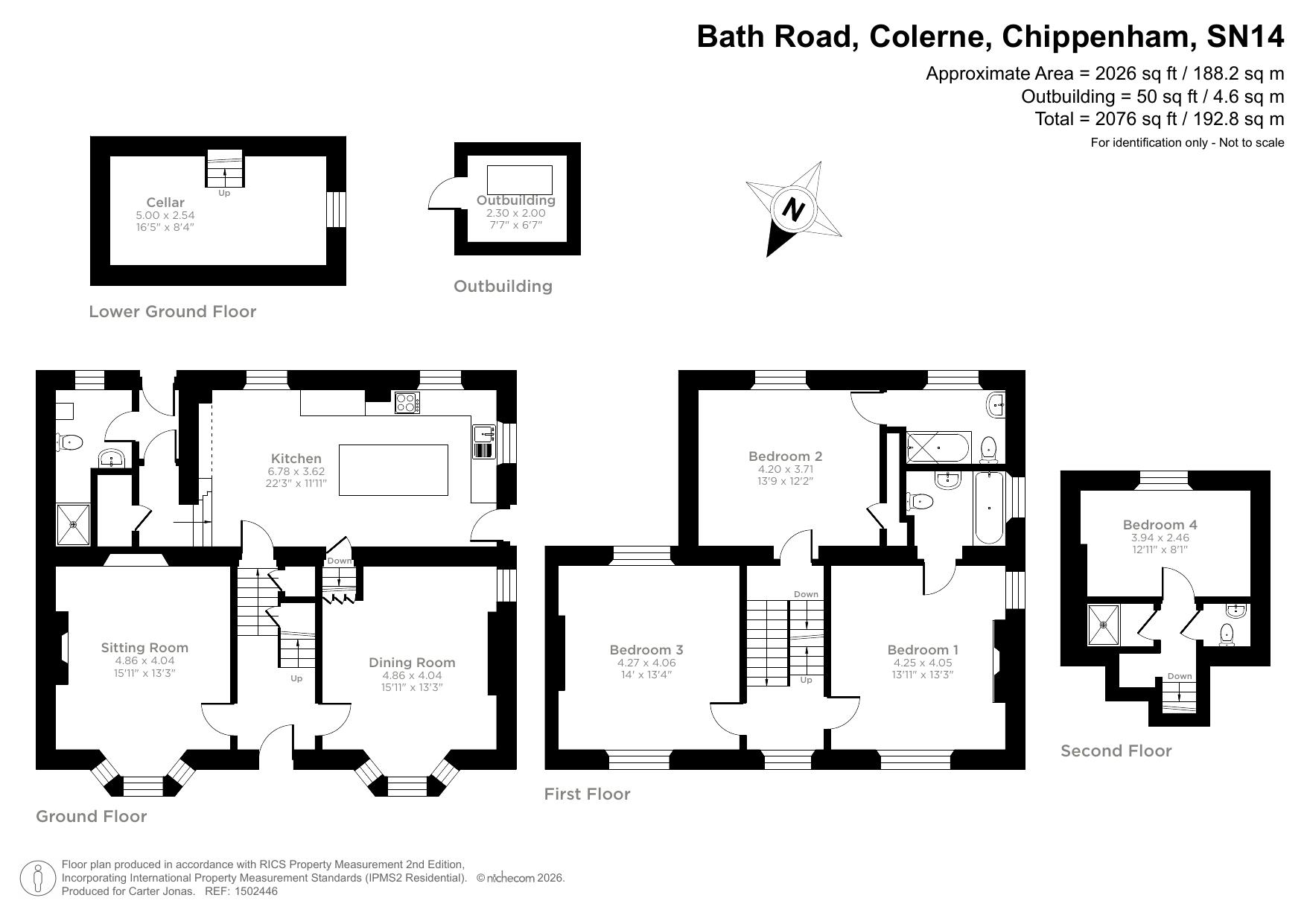 Sydney Farmhouse, 3, Bath Road, Chippenham floorplan