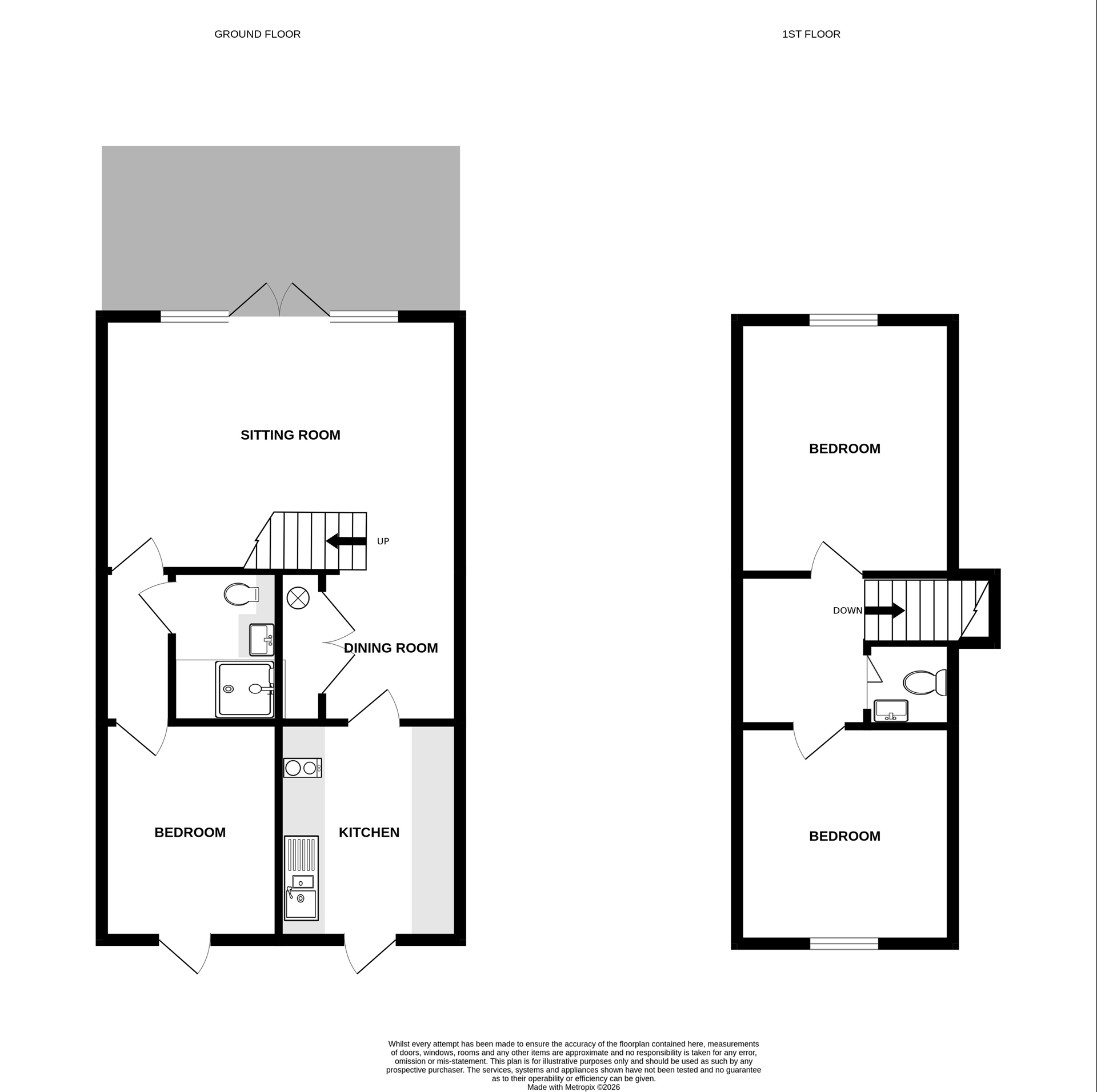 Chalet 123, Kingsdown Holiday Park, Deal floorplan