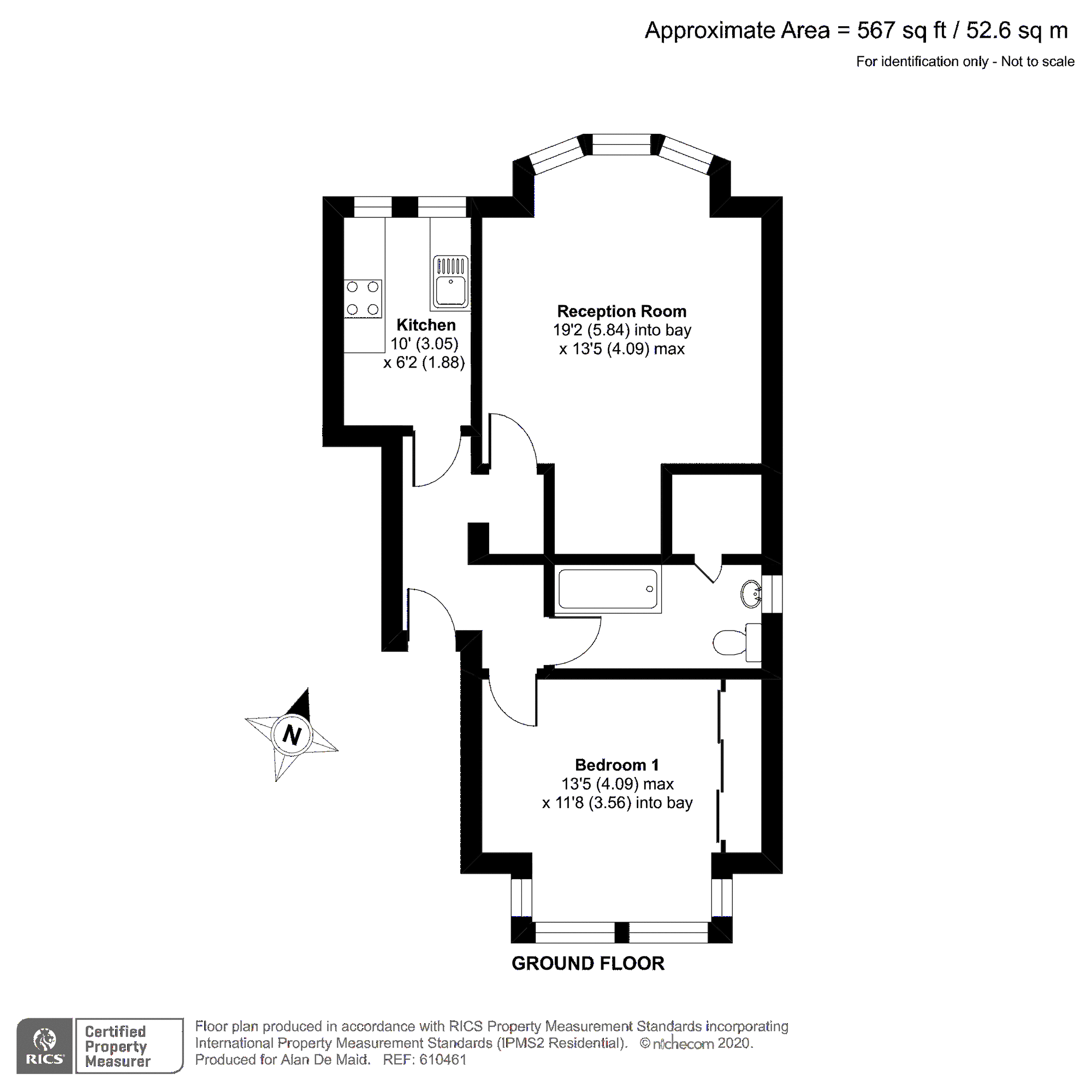 1B, Summerhill Villas, Chislehurst floorplan