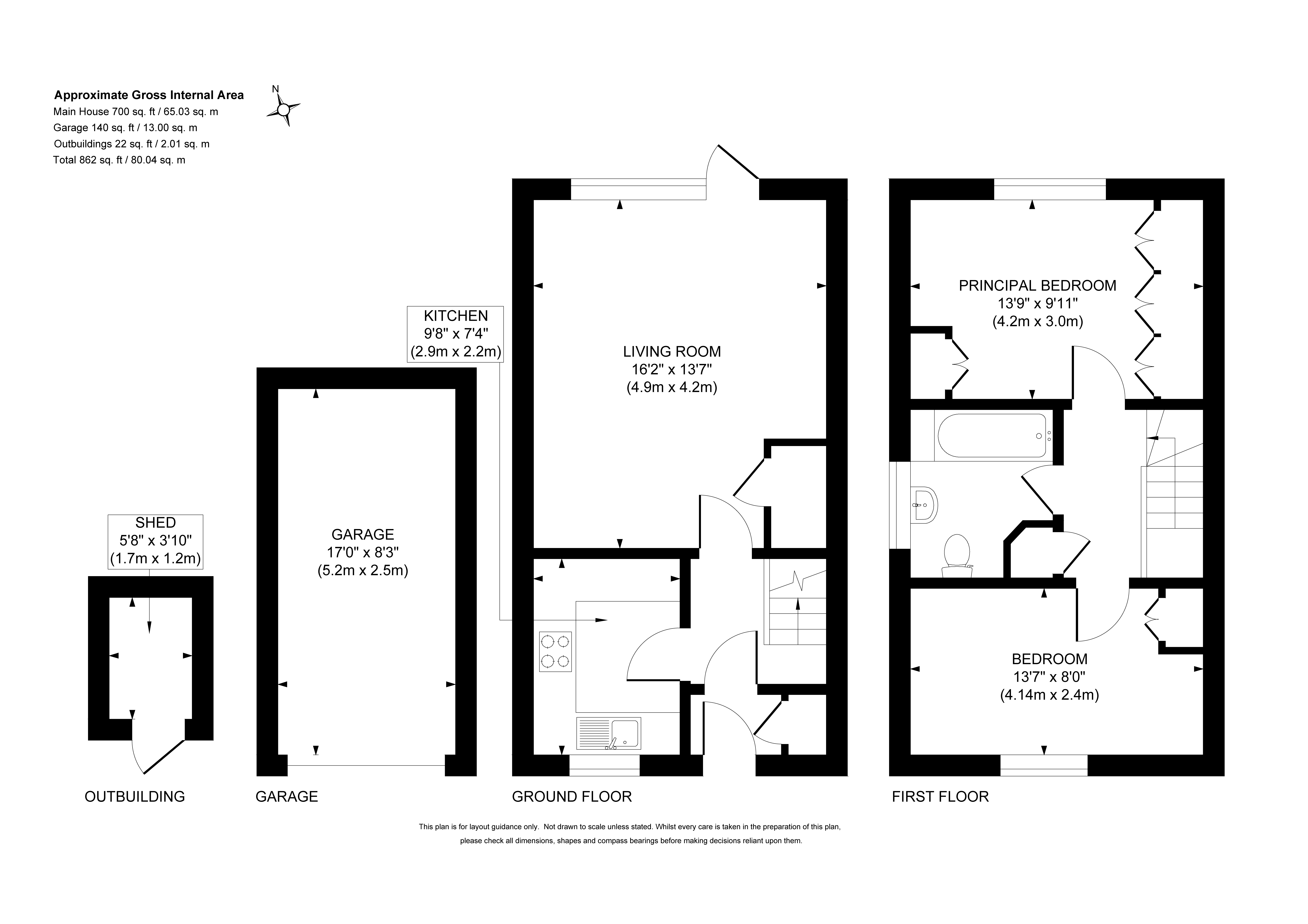 48, Greenhill Gardens, Surrey floorplan