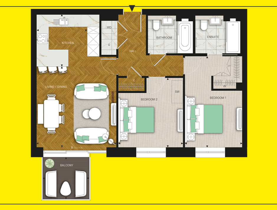 199, The Gallery Camden Goods Yard, Camden, London floorplan