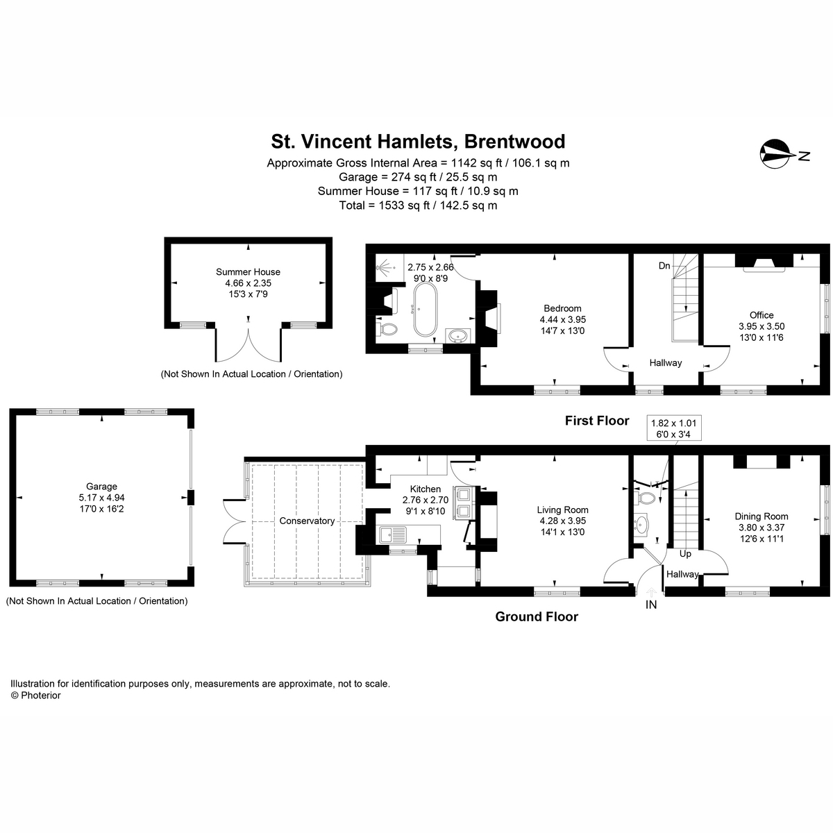 7 St Vincents Hamlets, Weald Road, Brentwood floorplan