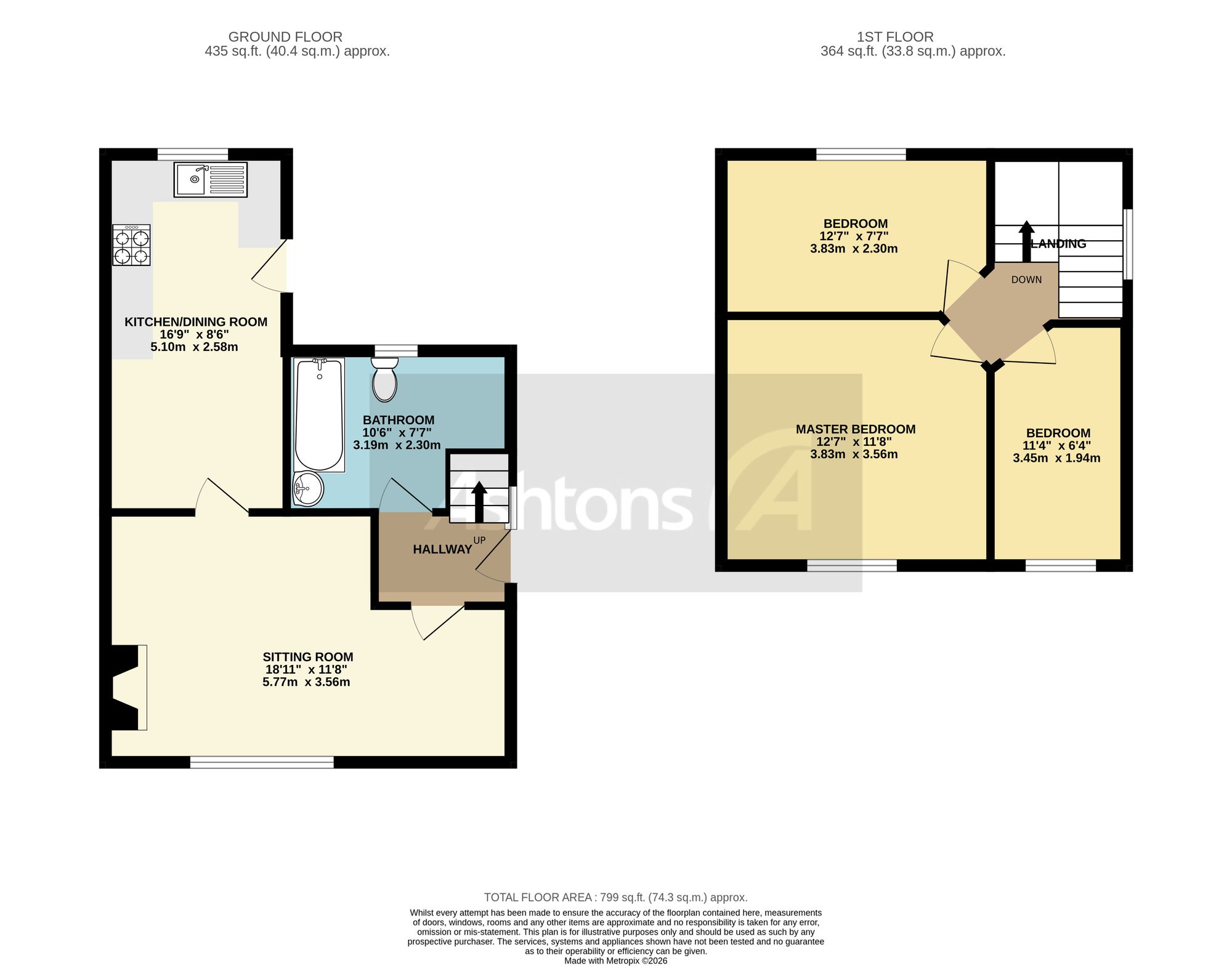 12 Kings Road, Warrington floorplan