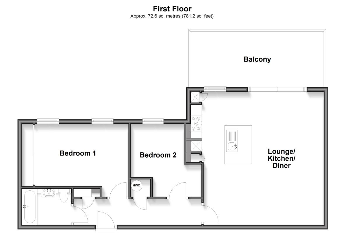 Apartment 8,, The Fairways, Broadstairs floorplan