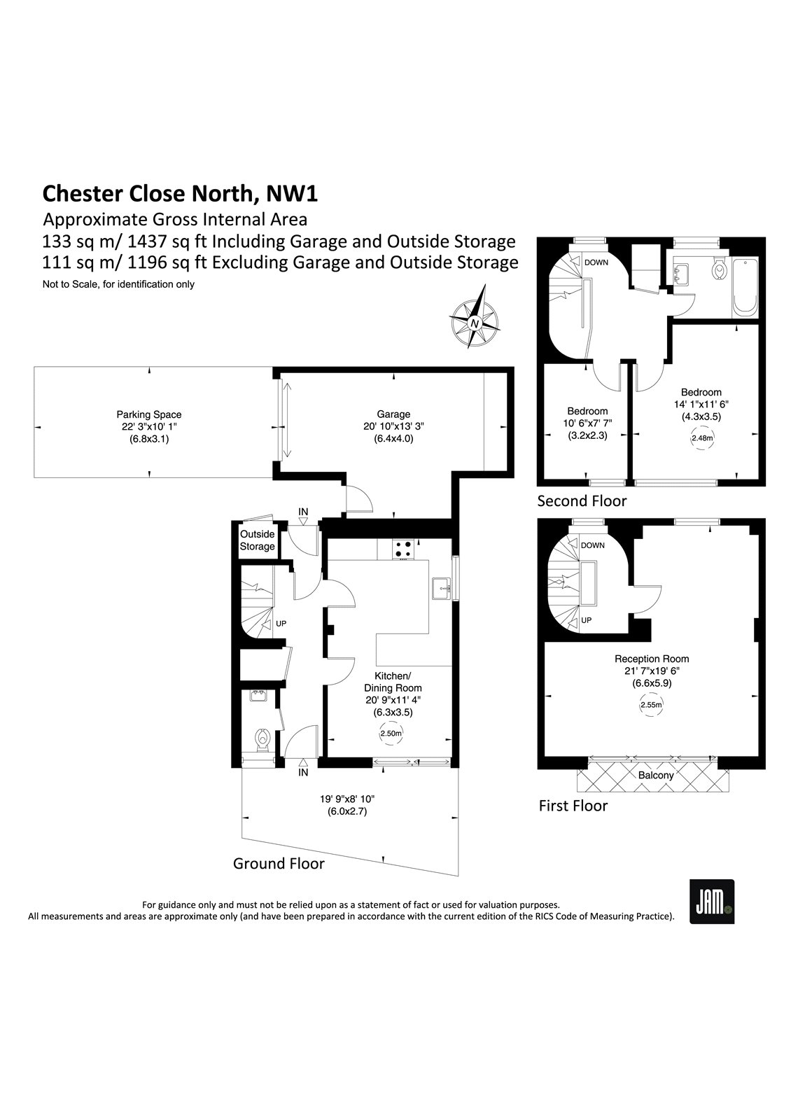 42, Chester Close North, London floorplan