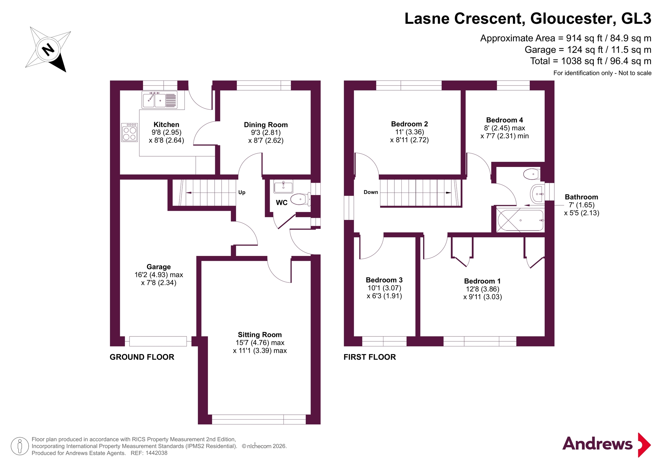 6, Lasne Crescent, Gloucester floorplan