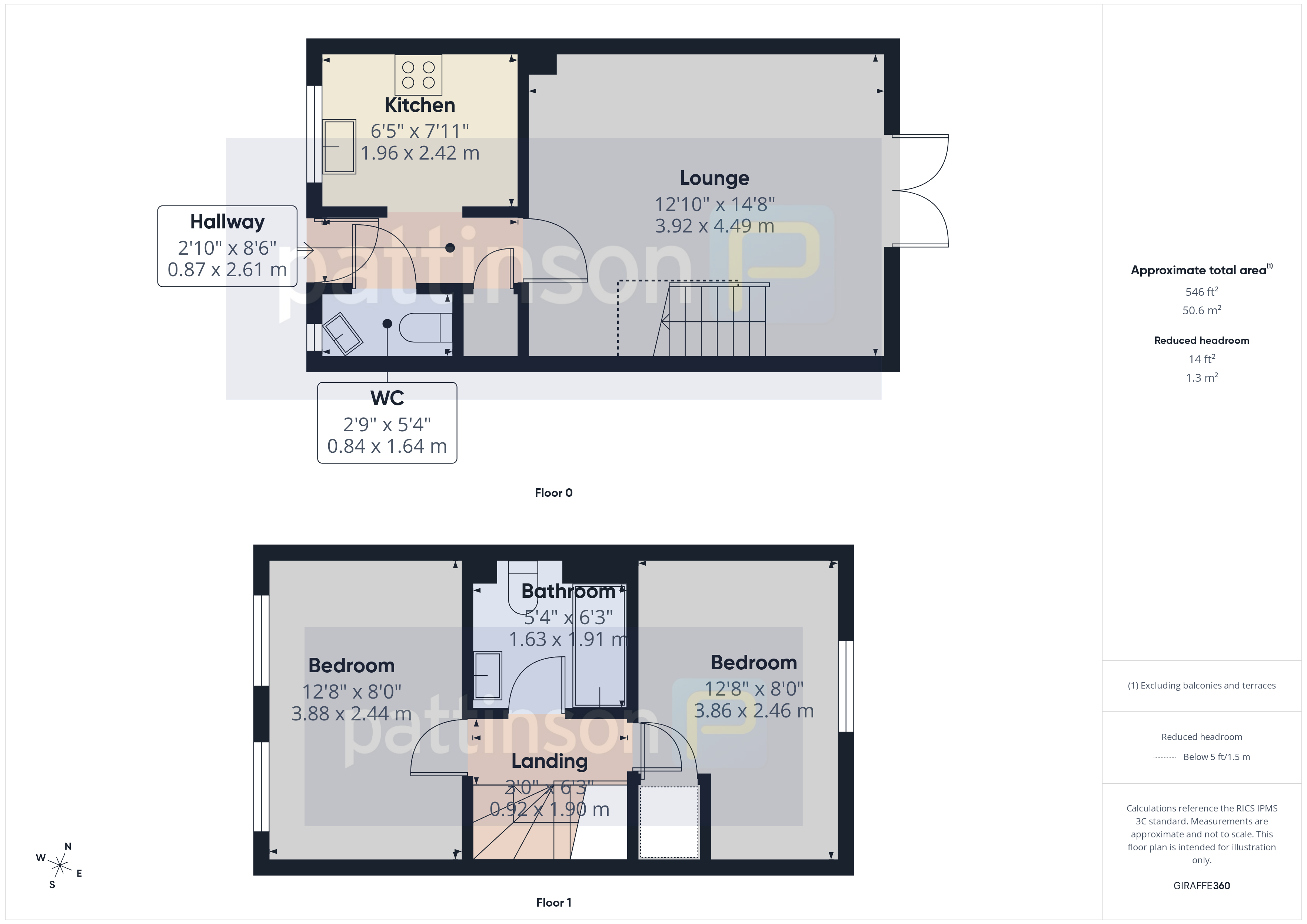 71, Arkless Grove, Consett floorplan