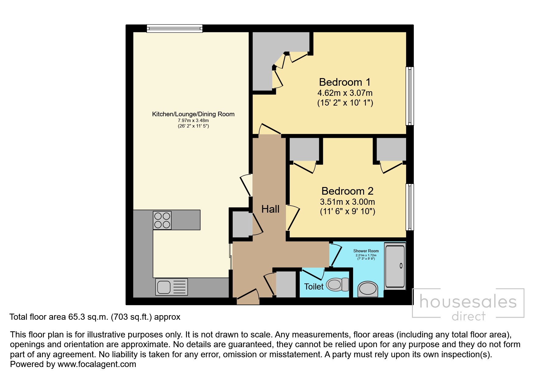 5, Flat 5, Blagdon Barton Farm, Paignton floorplan