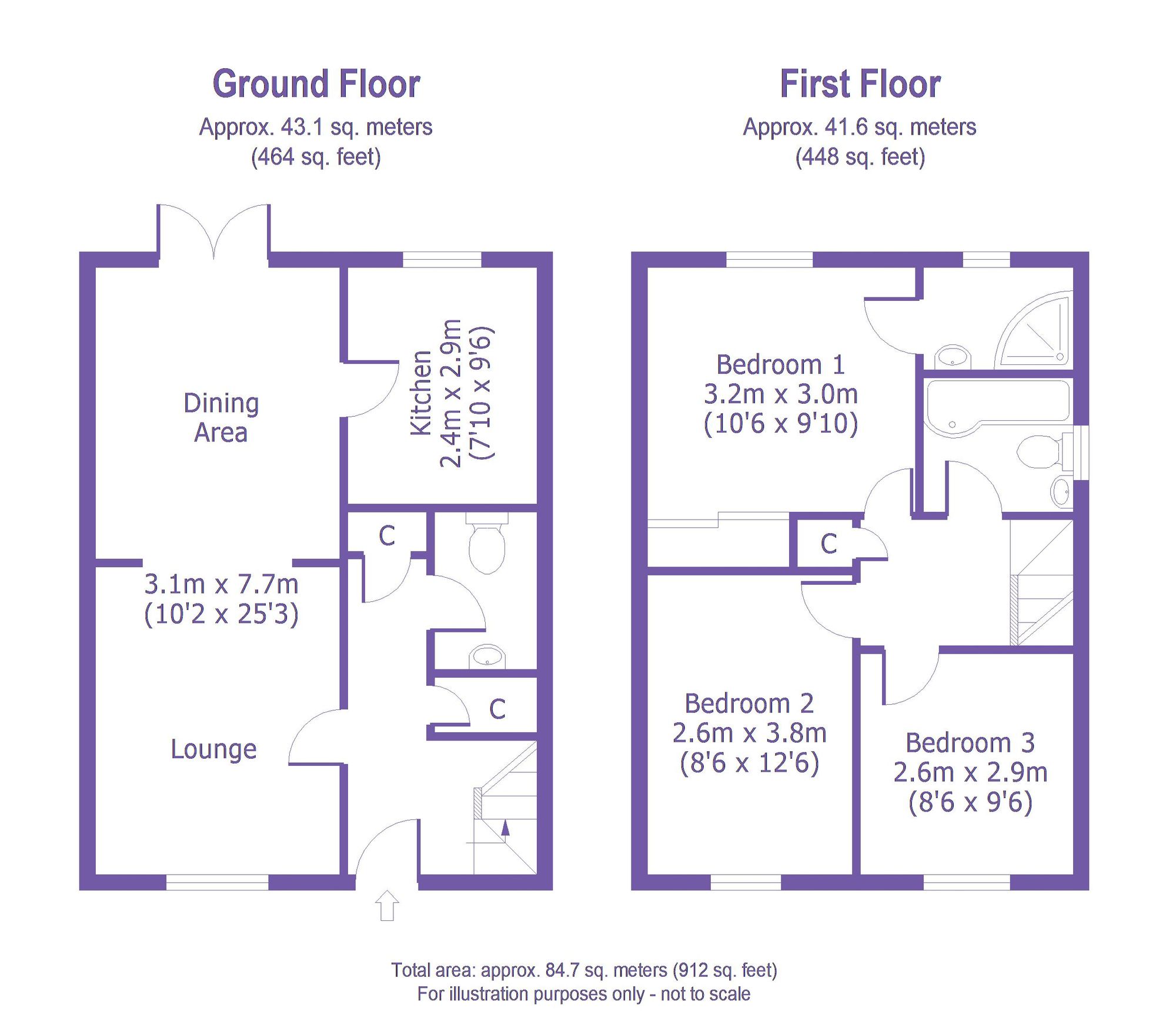 8 Horseshoe Close, Maidstone floorplan