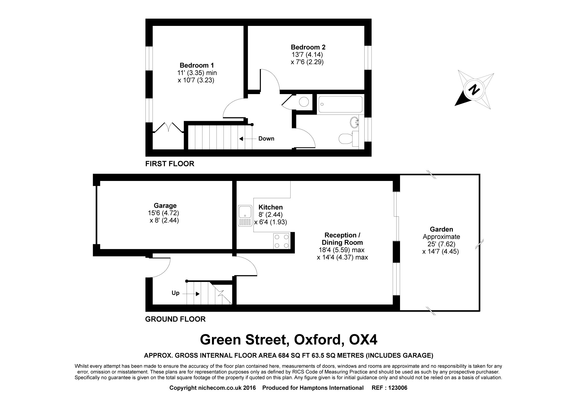 12b, Green Street, Oxford floorplan