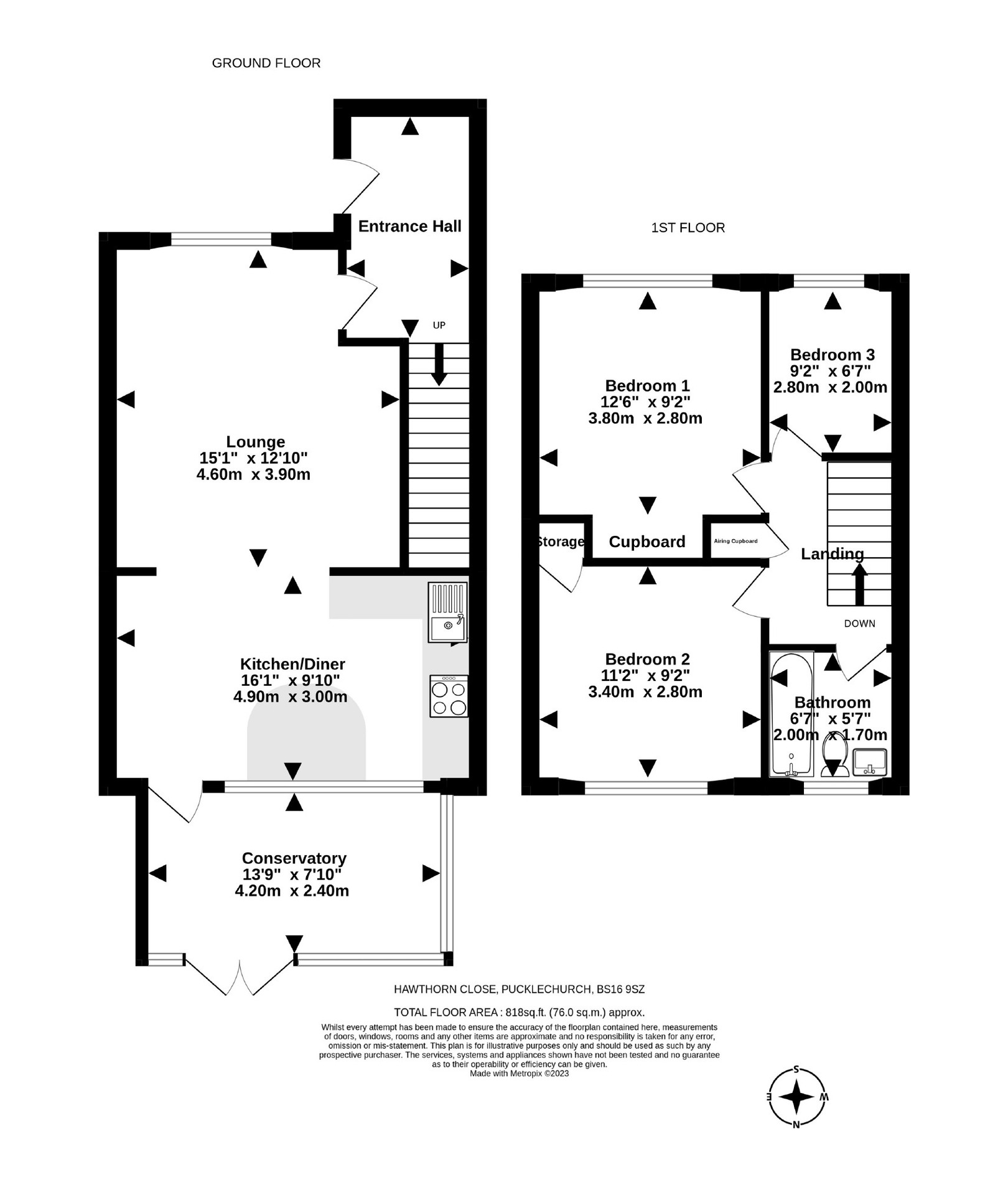 Hawthorn Close, Pucklechurch, Bristol BS16, 3 bedroom end terrace house for sale 64085527