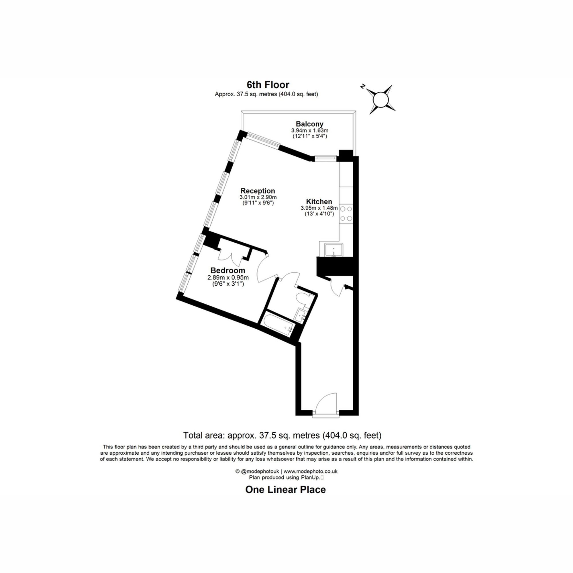 Apt 602, 1 Linear Place, London floorplan