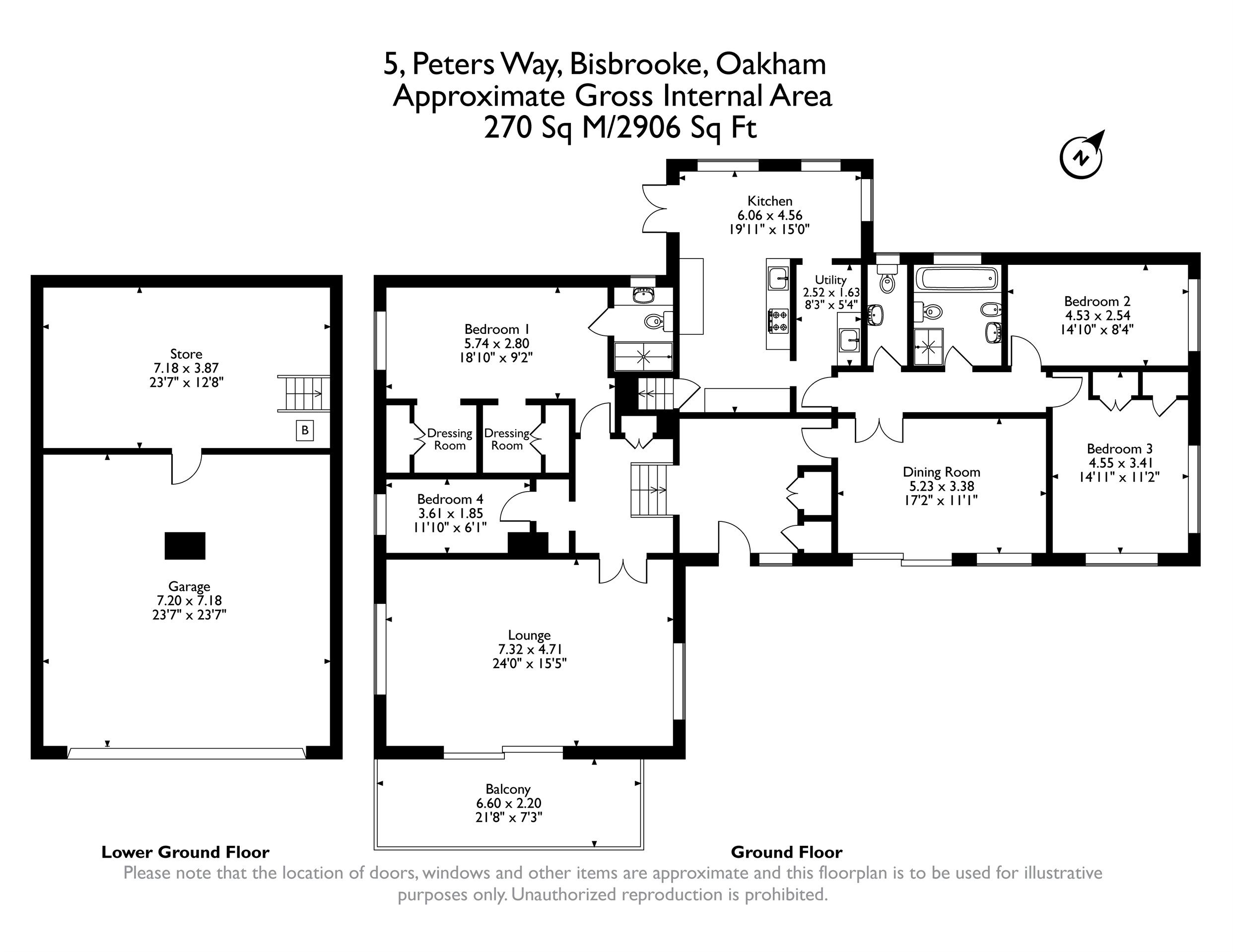 5, Peters Way, Oakham floorplan