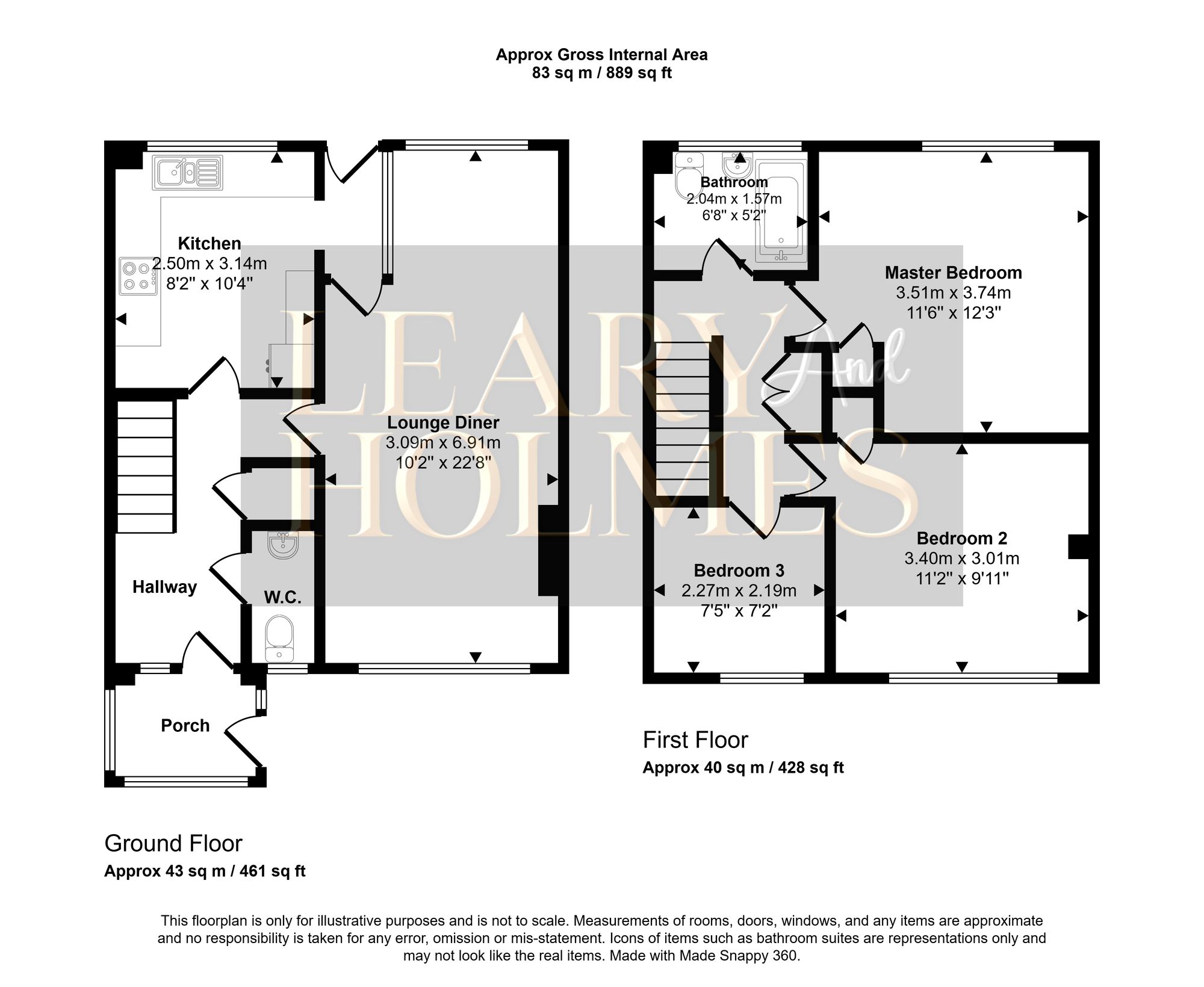 125 Durham Drive, Jarrow floorplan
