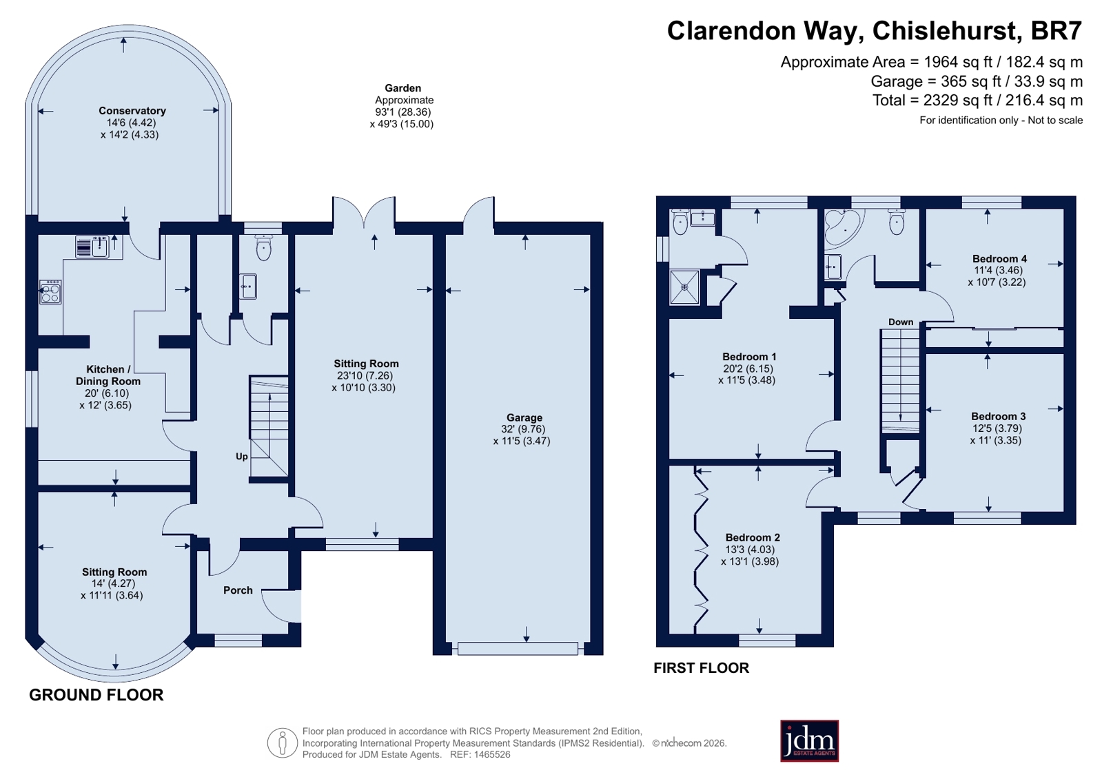 38, Clarendon Way, Chislehurst floorplan