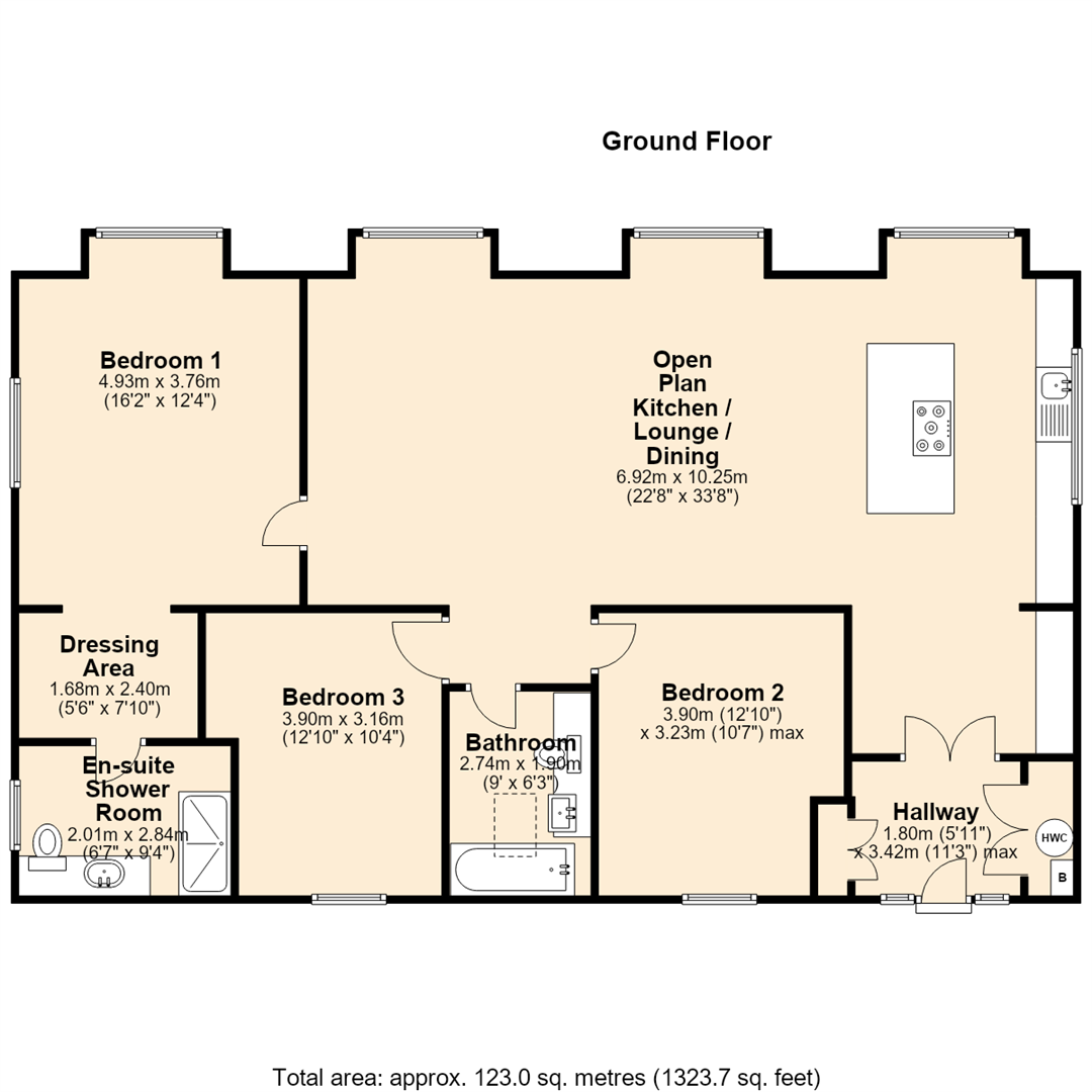 1 Goodshawfold Barn, Loveclough Road, Rossendale floorplan