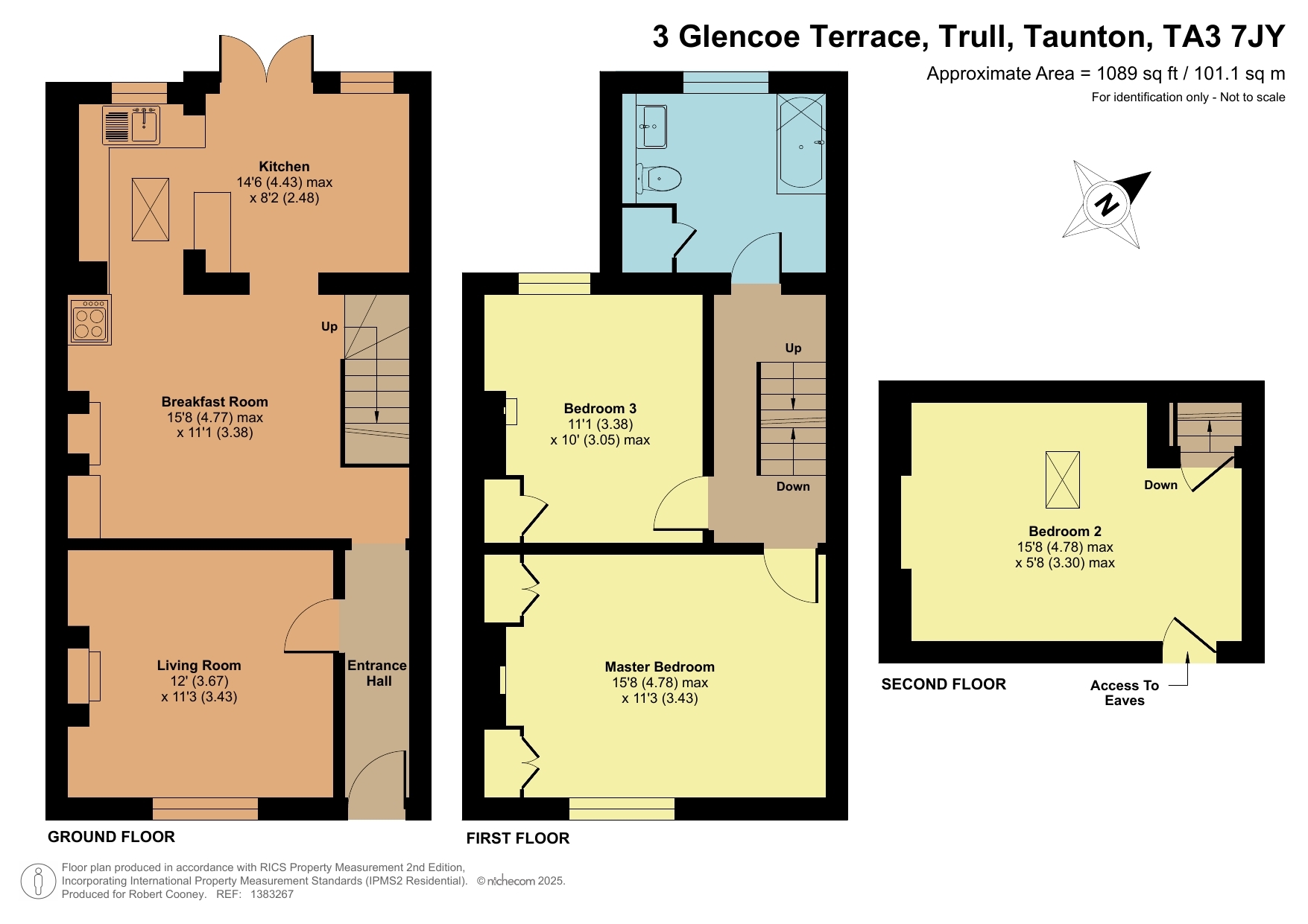 3 Glencoe Terrace, Taunton floorplan