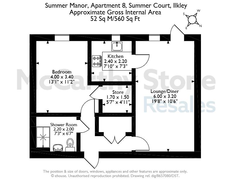 8 Summer Manor, Summer Court, Burley In Wharfedale floorplan