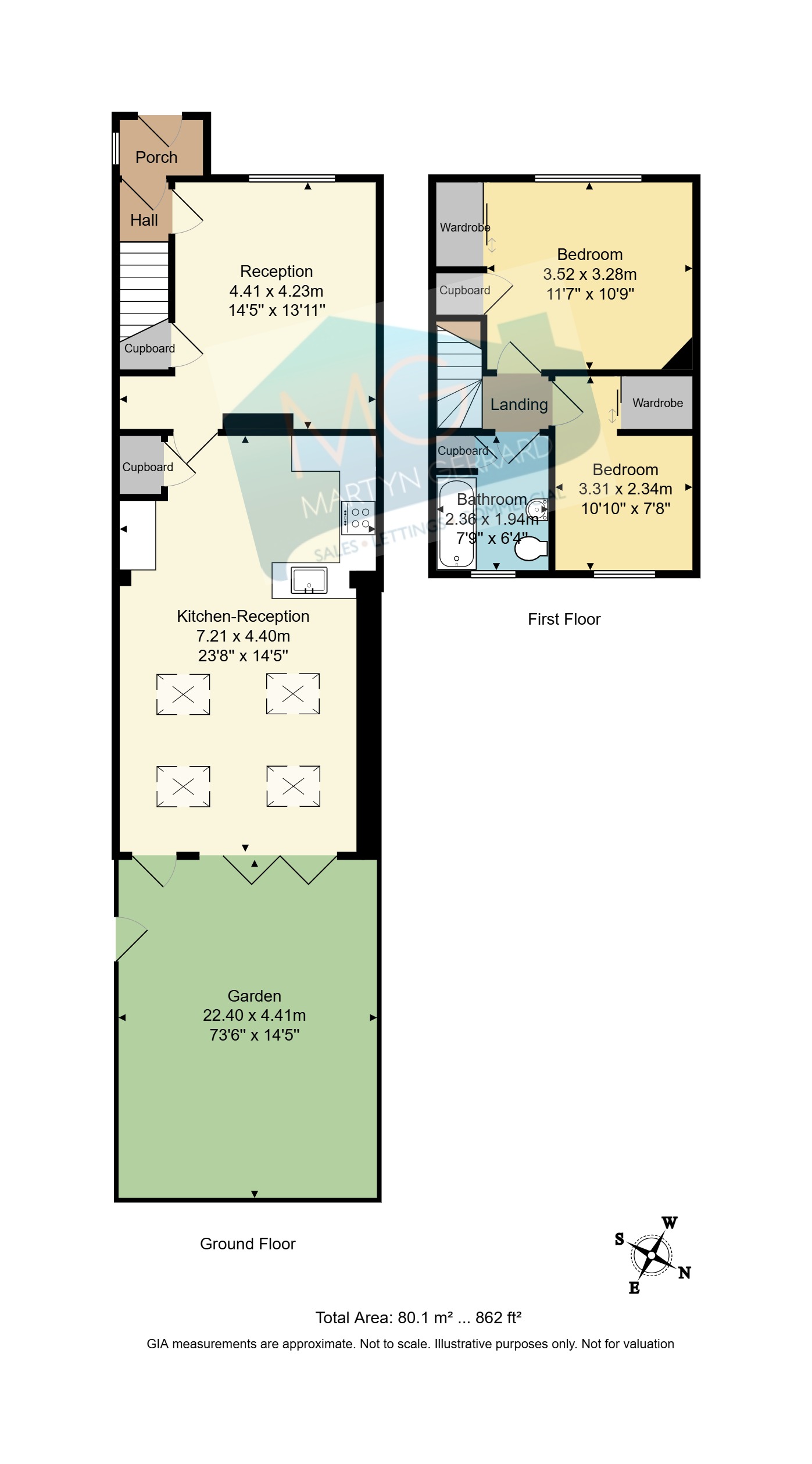 58, Hill Road, London floorplan