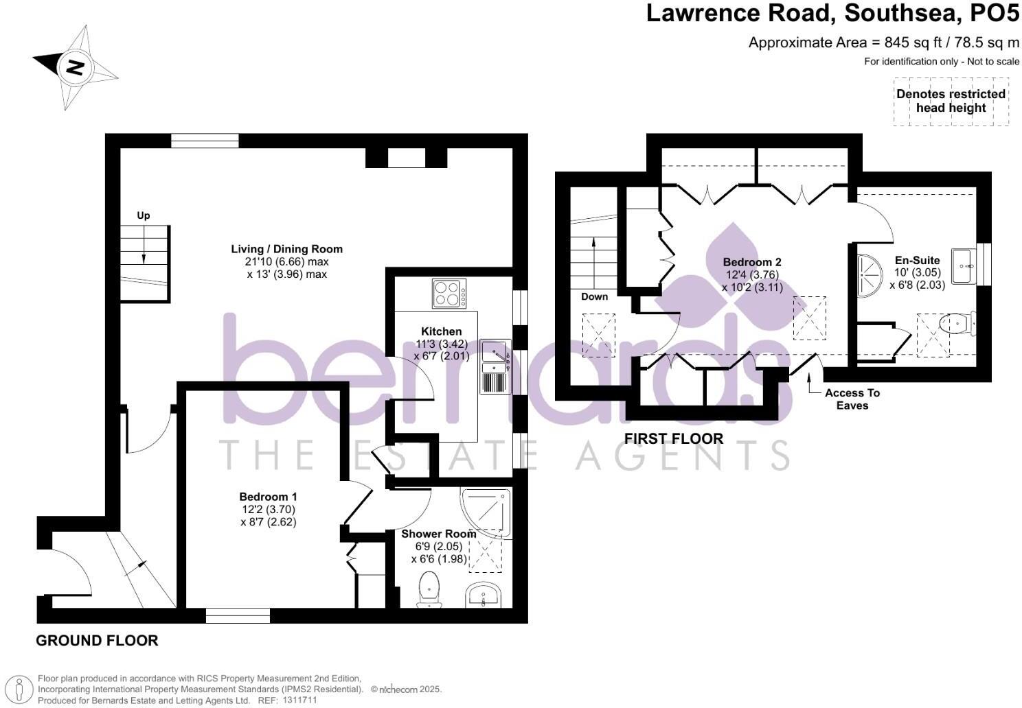 Flat 19 Brandon Court, Lawrence Road, Southsea floorplan