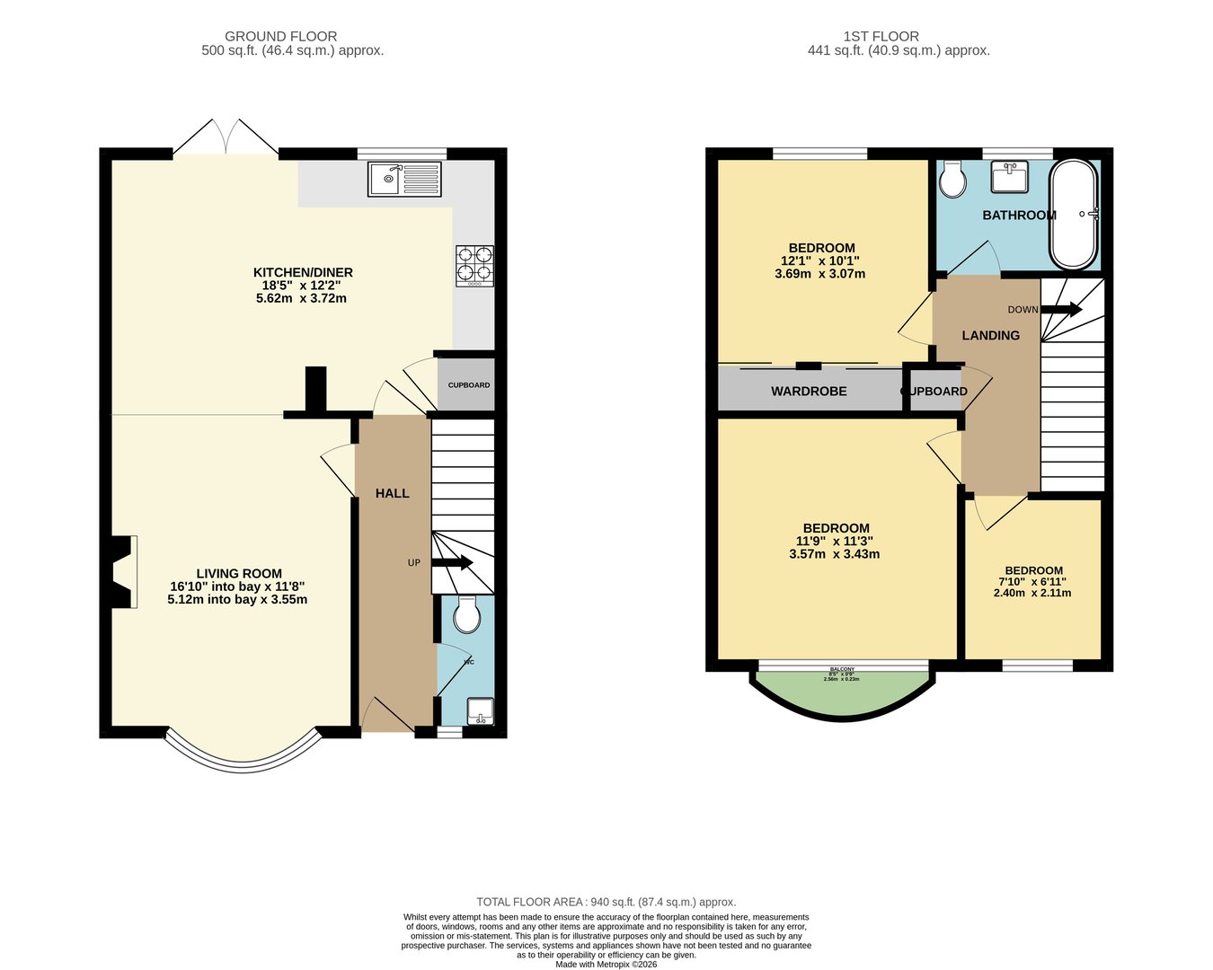 104, College Road, Bexhill-on-Sea floorplan
