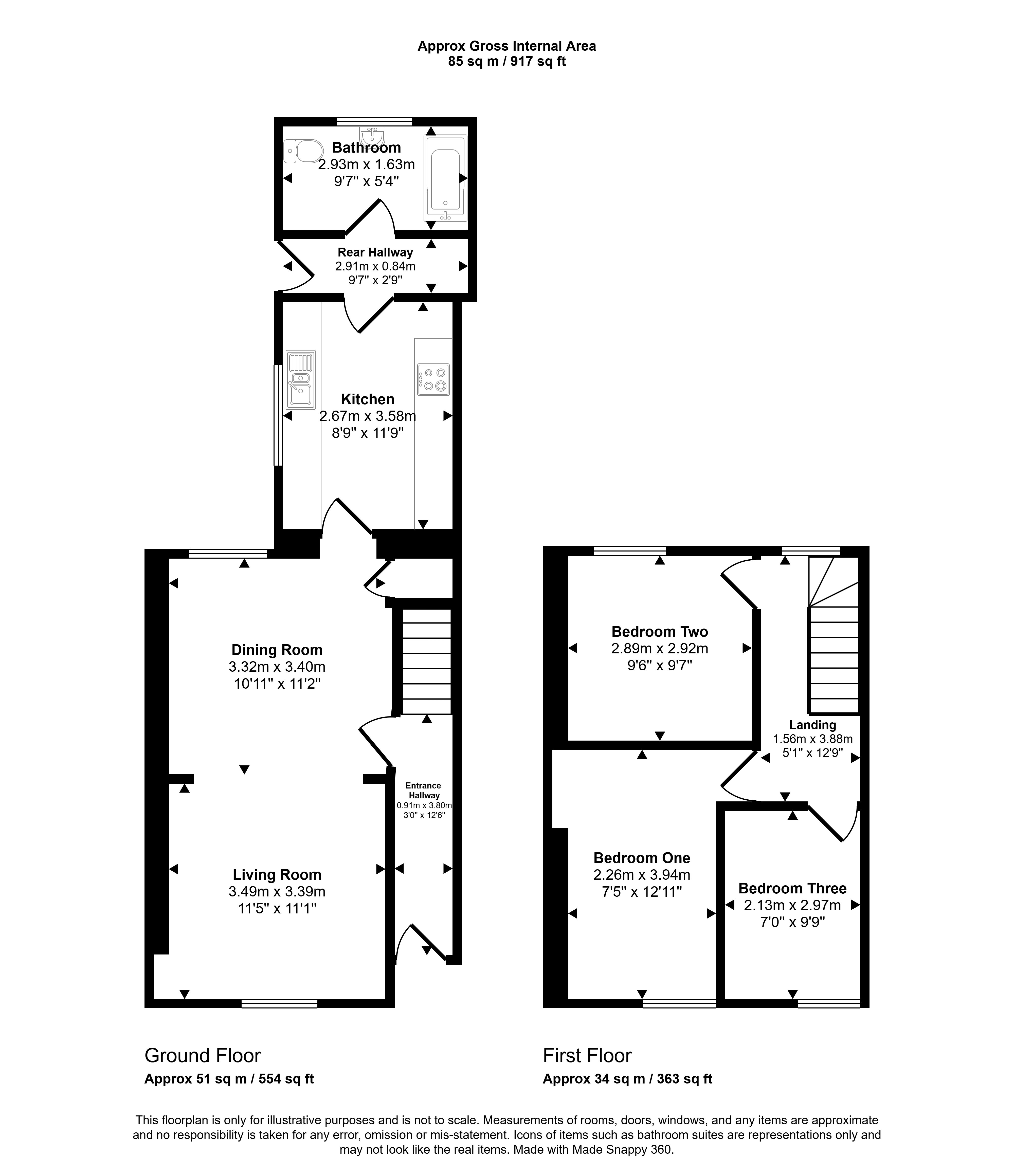 Coedpenmaen Road, Trallwn Pontypridd floorplan