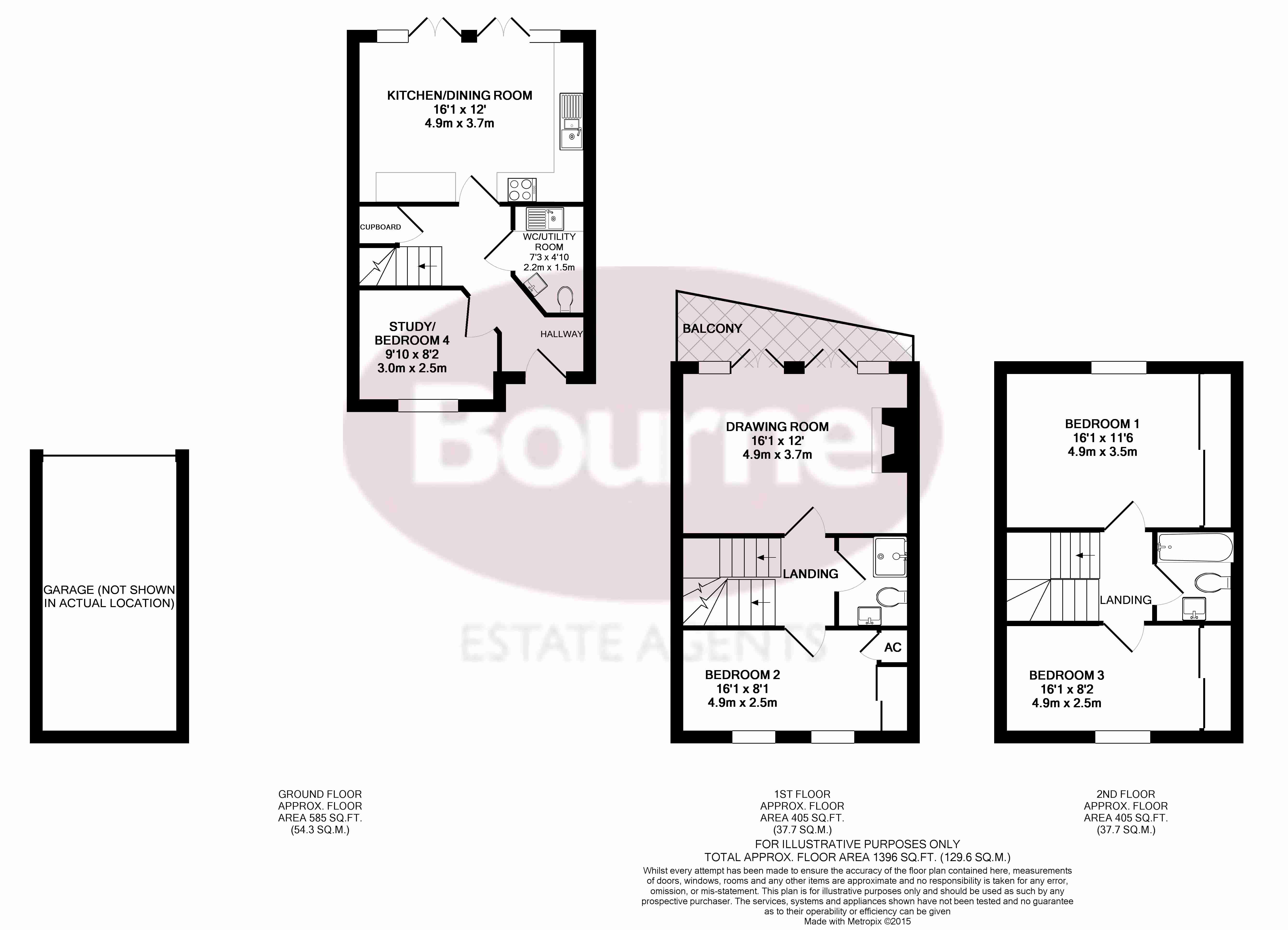 4 Bedrooms Terraced house to rent in Anstey Road, Alton GU34