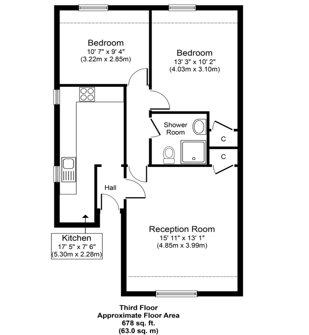 2 Bedrooms Flat to rent in Archway Road, Highgate N6