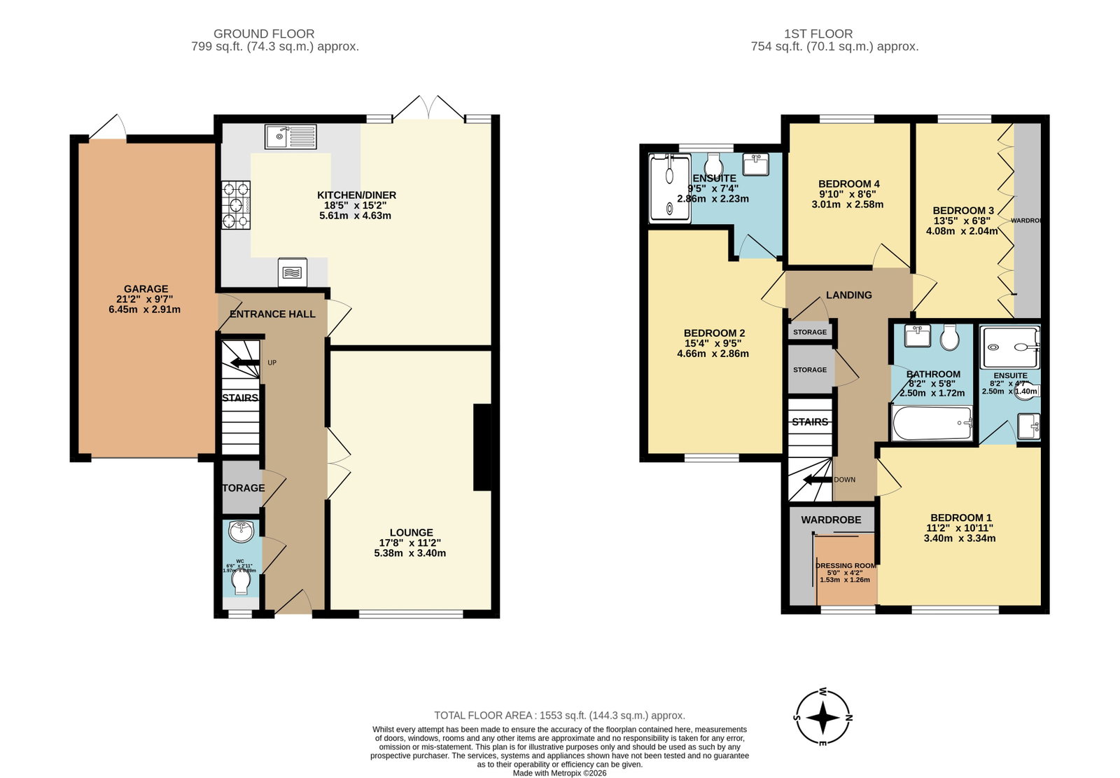20, Primrose Close, Snodland floorplan
