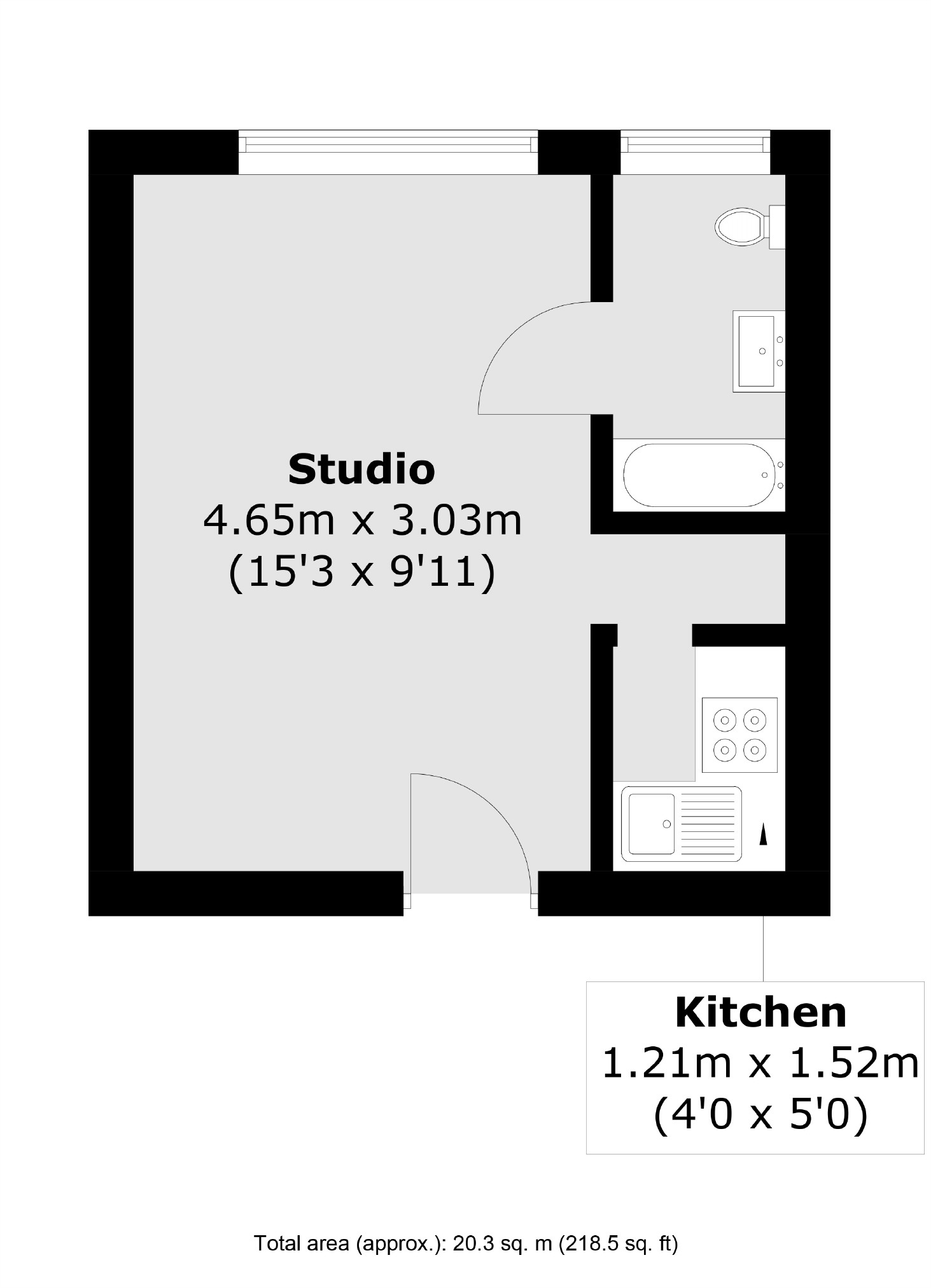Flat 34, Romney Court, Shepherds Bush Green, London floorplan