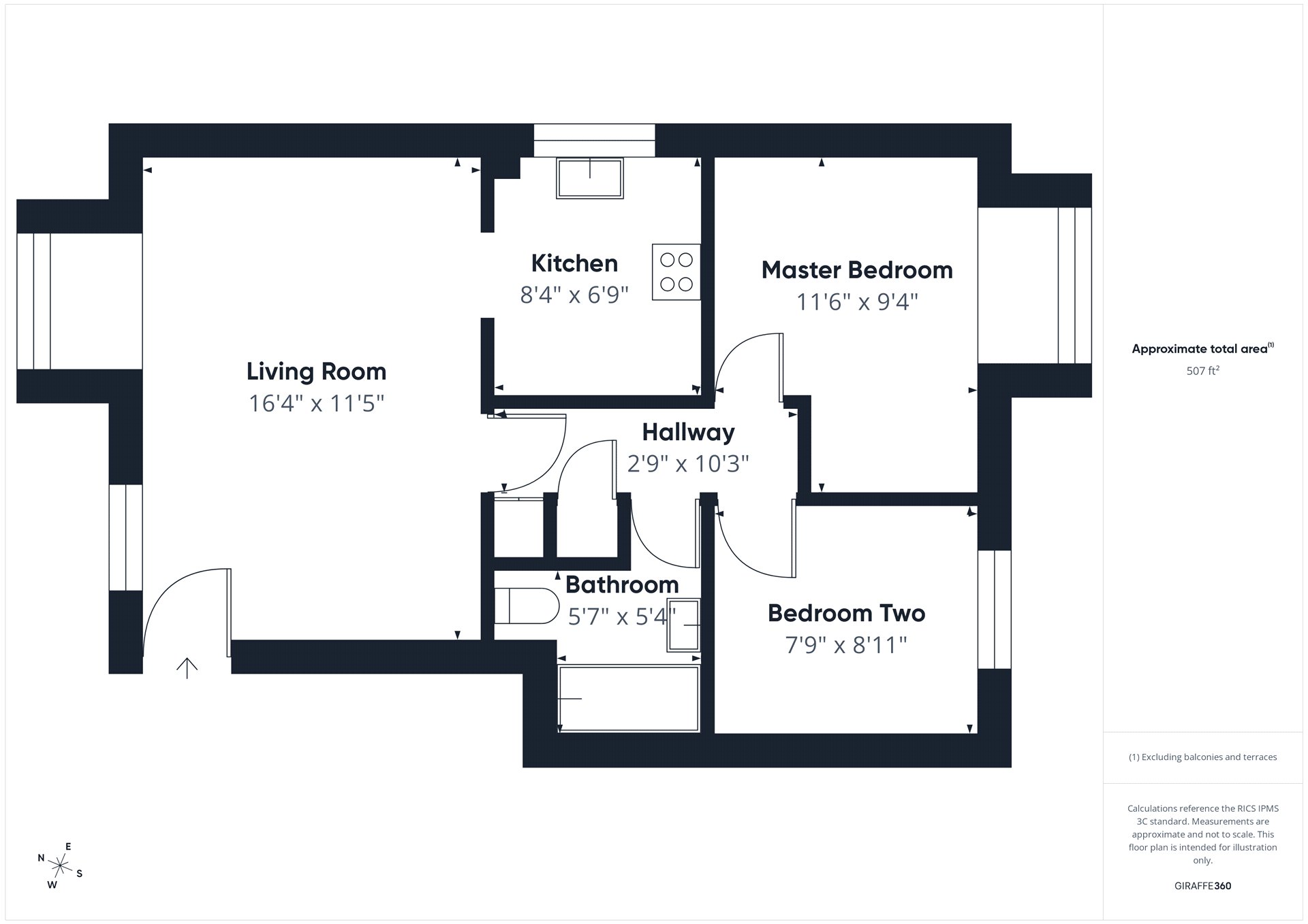 Flat 3, Christine Court,, Southwood Road, Hampshire floorplan