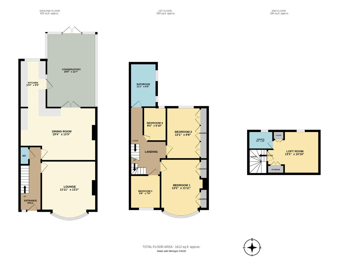 113, Sandringham Road, Southend-On-Sea floorplan