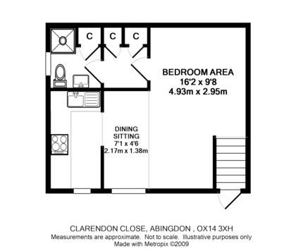 1 Bedrooms Studio to rent in Clarendon Close, Abingdon OX14