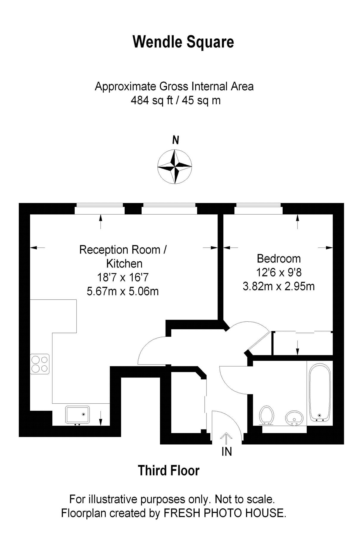 1 Bedrooms Flat to rent in Wendle Square, London SW11