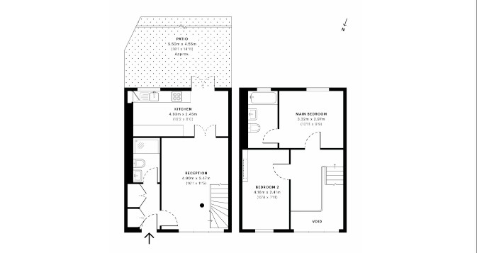 1, Princes Court, London floorplan