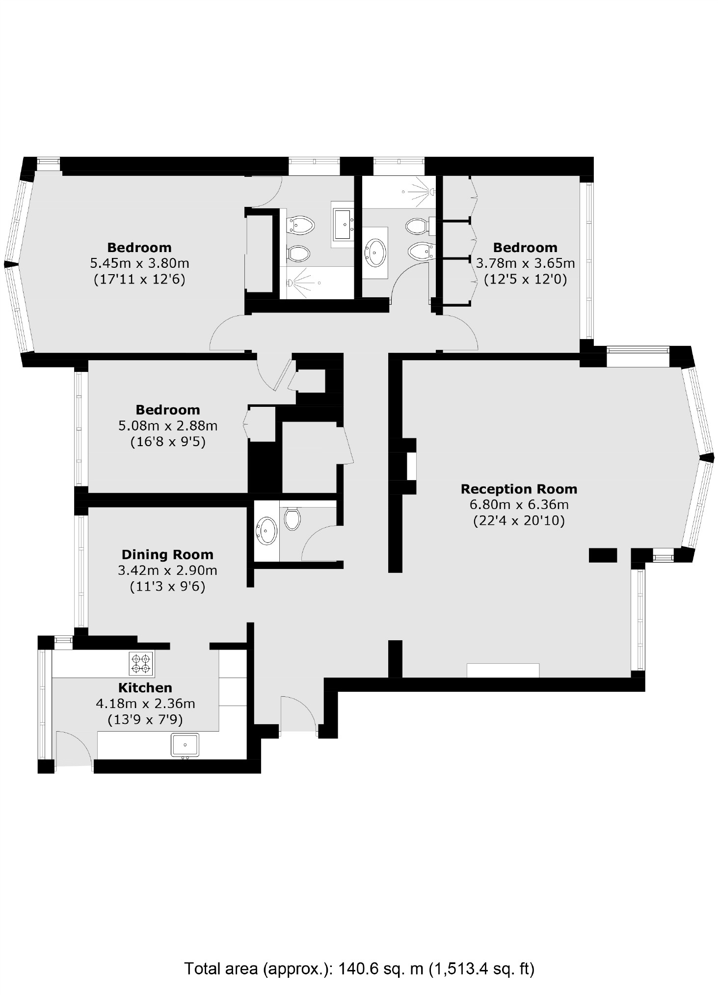 1, Castleacre 15 Hyde Park Crescent, Connaught Village floorplan