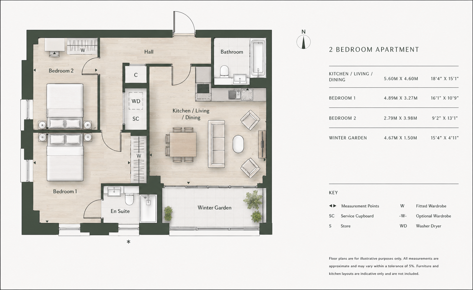 Flat 100, Pearson Building 8, Station Road, Croydon floorplan
