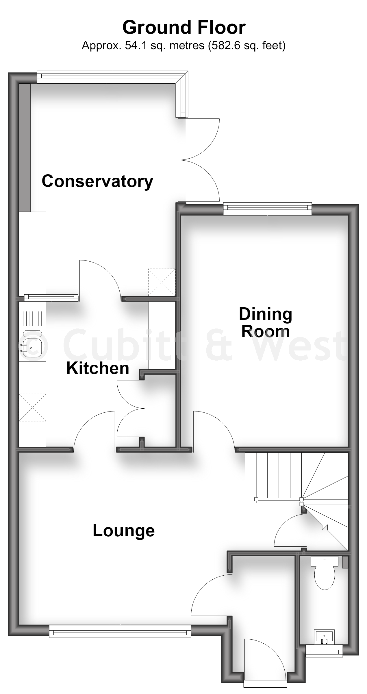 6, Dover Court, Cranleigh floorplan
