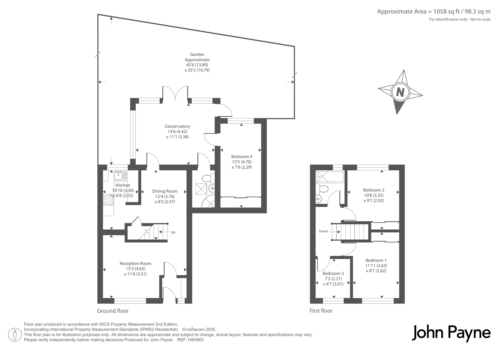 37, Crosslet Vale, London floorplan