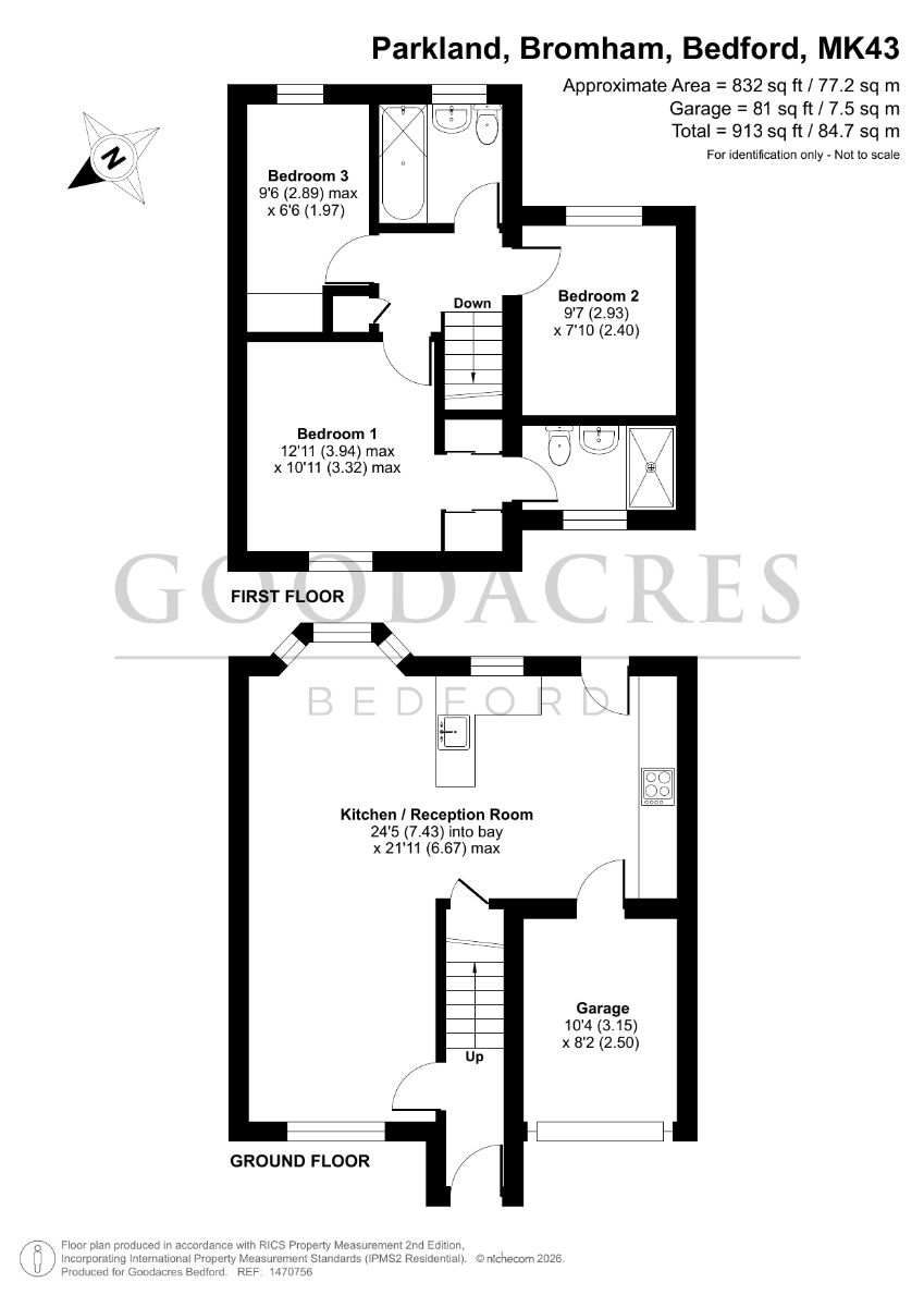 1 Parkland, Bedford floorplan
