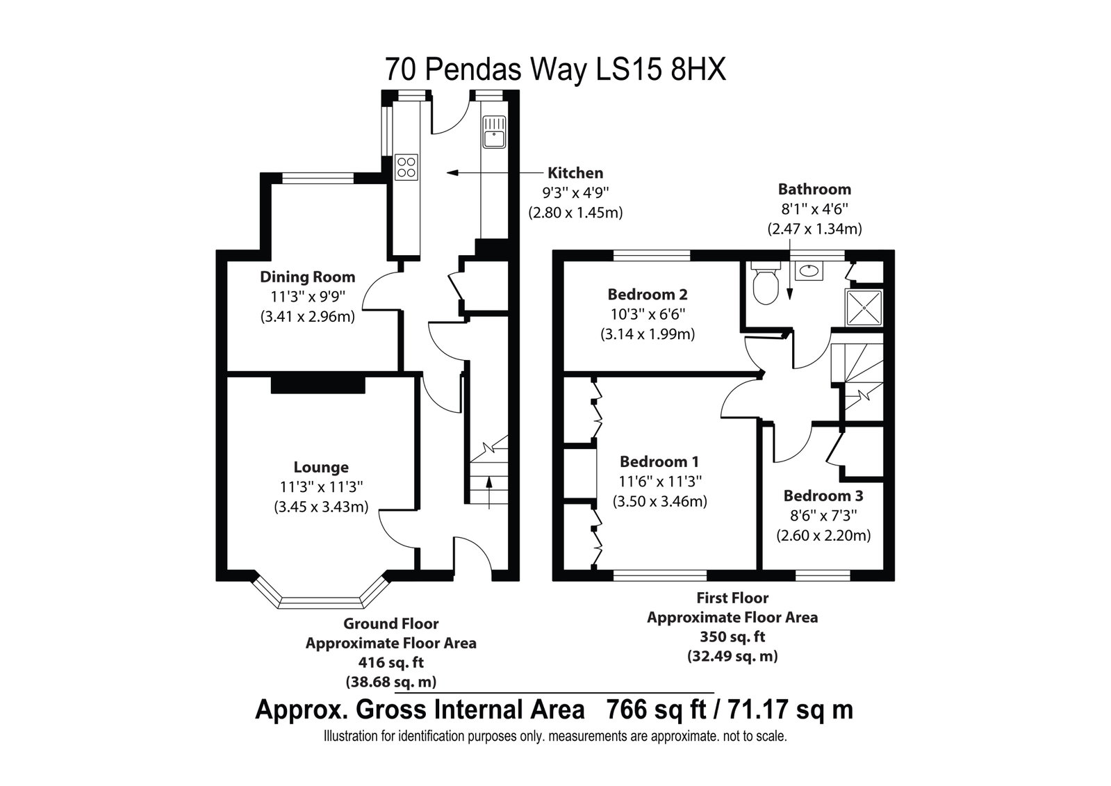 70, Pendas Way, Leeds floorplan