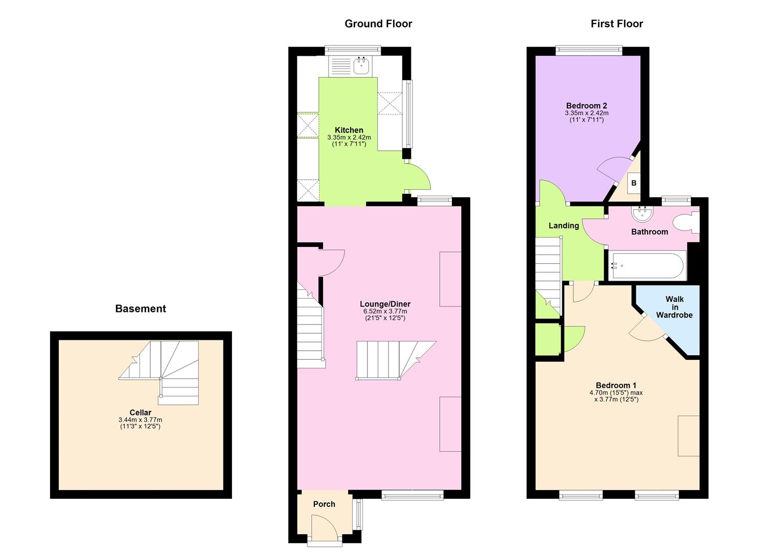 2 Bedrooms Terraced house for sale in Orchard Road, Royston SG8