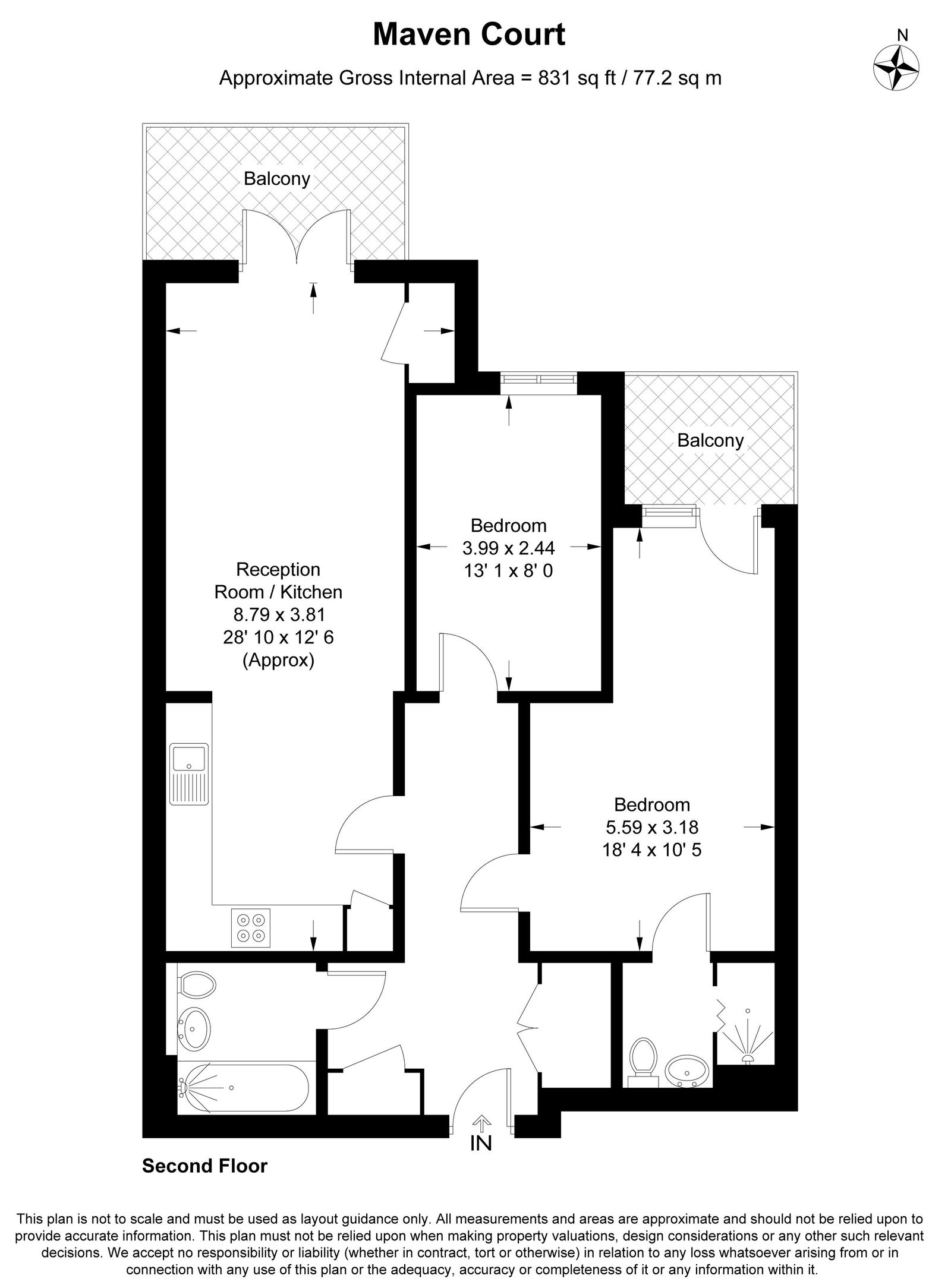 Maven Court, 1,Flat 63, Sudbury Hill, Harrow floorplan