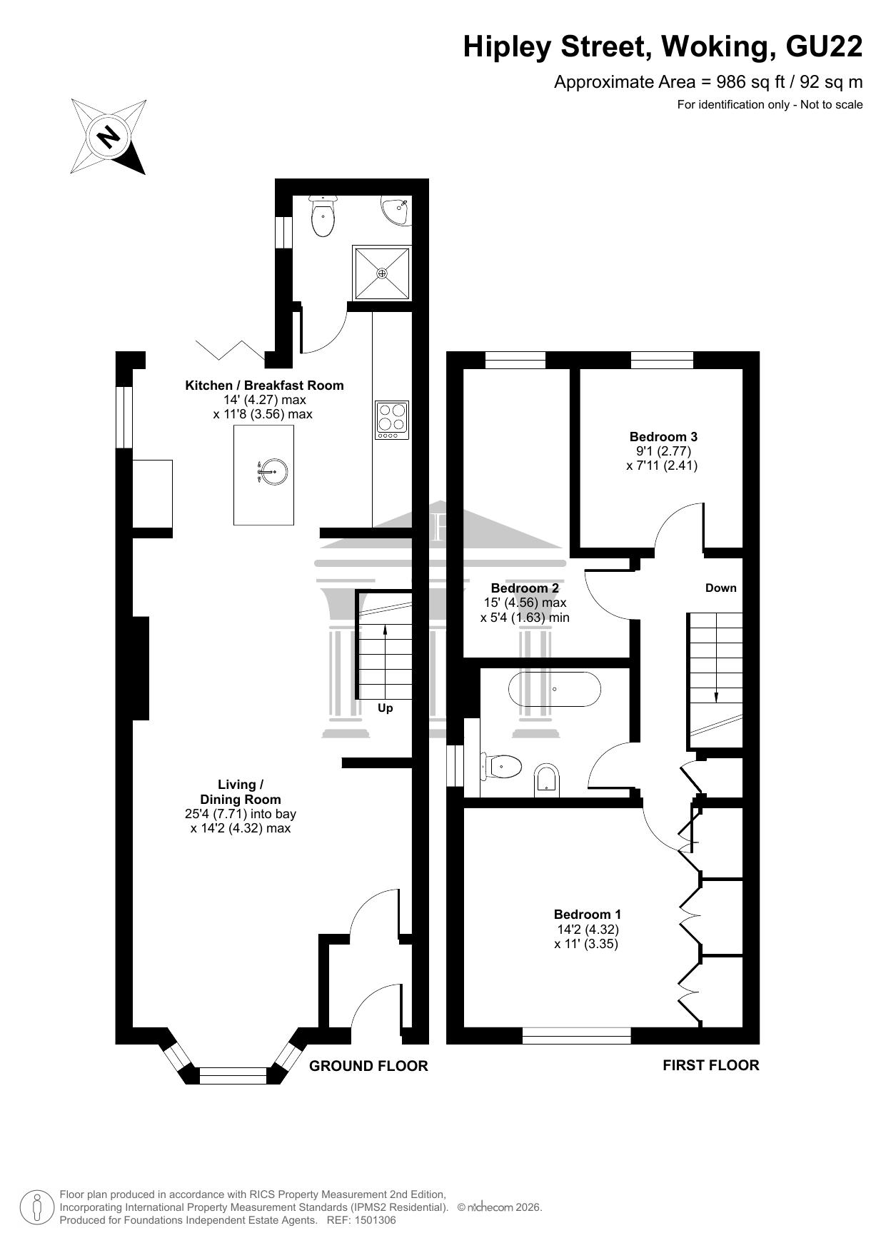 5 Hipley Street, Old Woking, Woking floorplan
