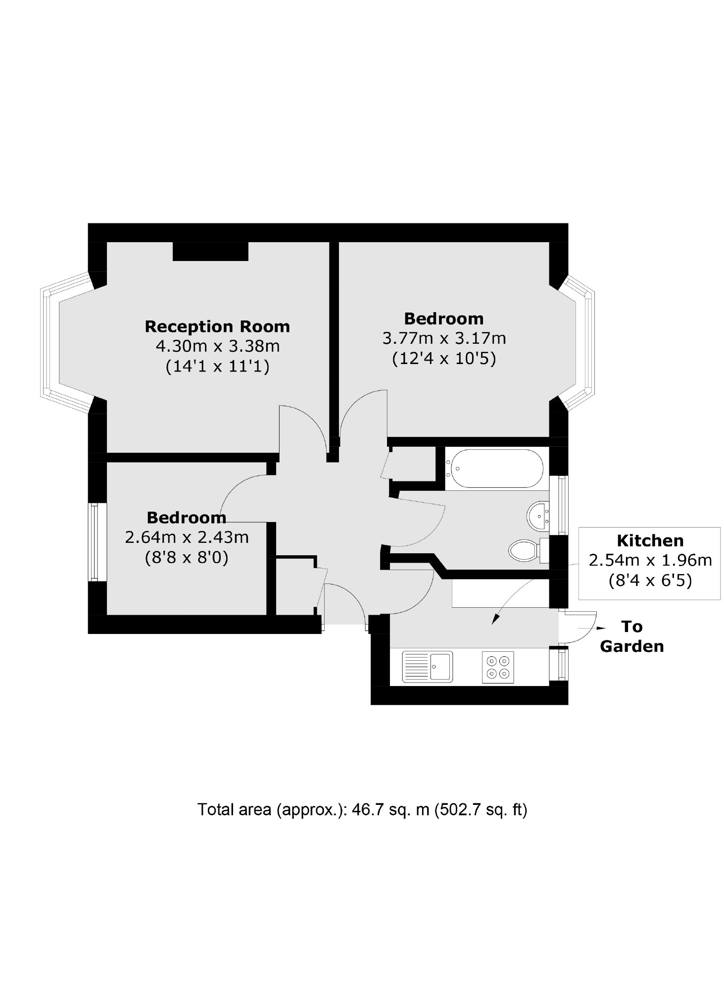 Flat 45, Grover Court, Loampit Hill, London floorplan